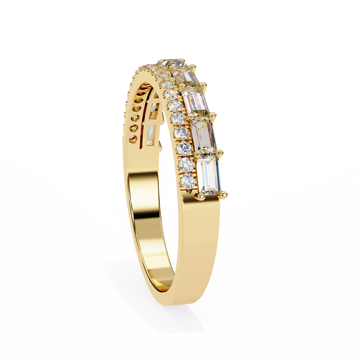 duo brilliance lab grown diamond ring