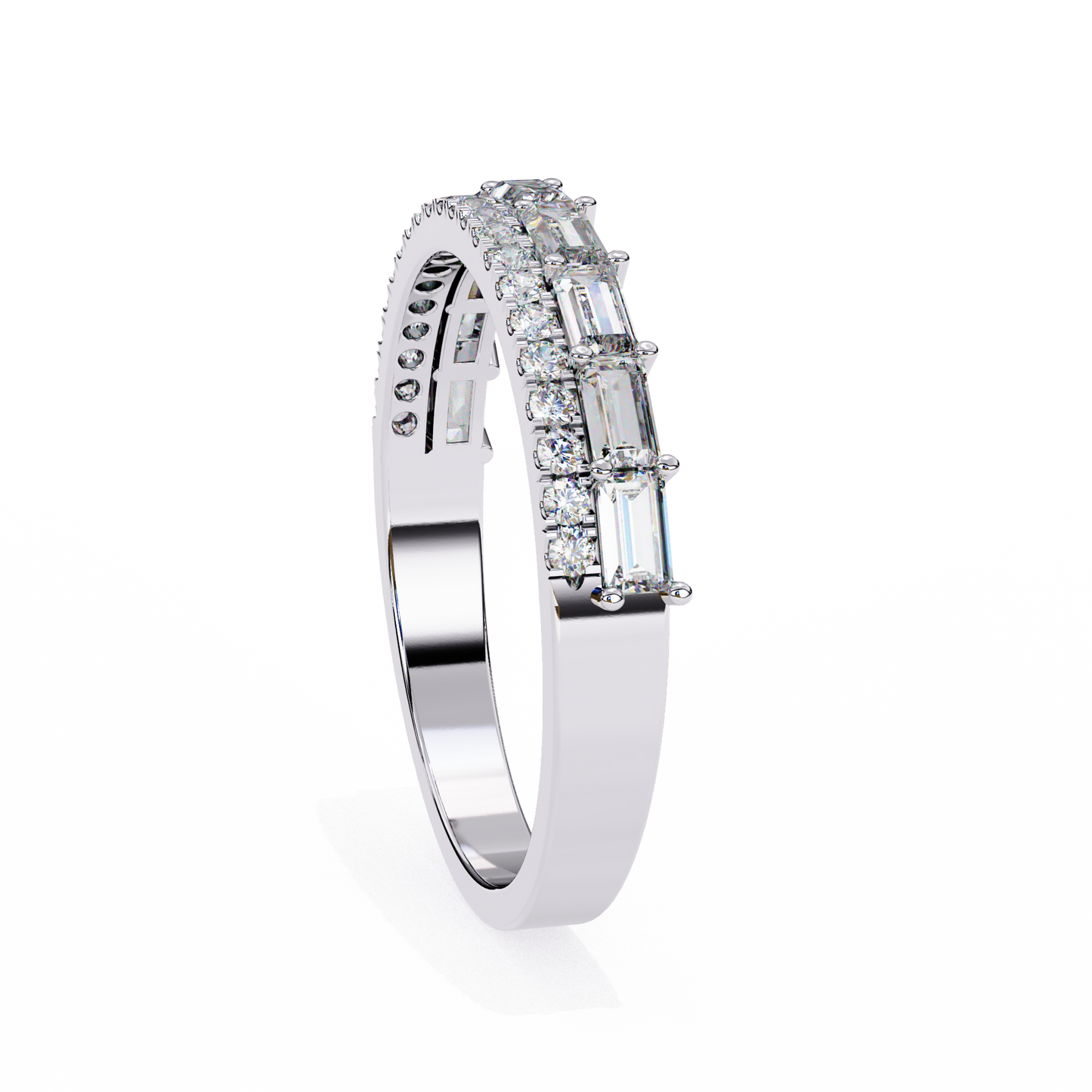 duo brilliance lab grown diamond ring