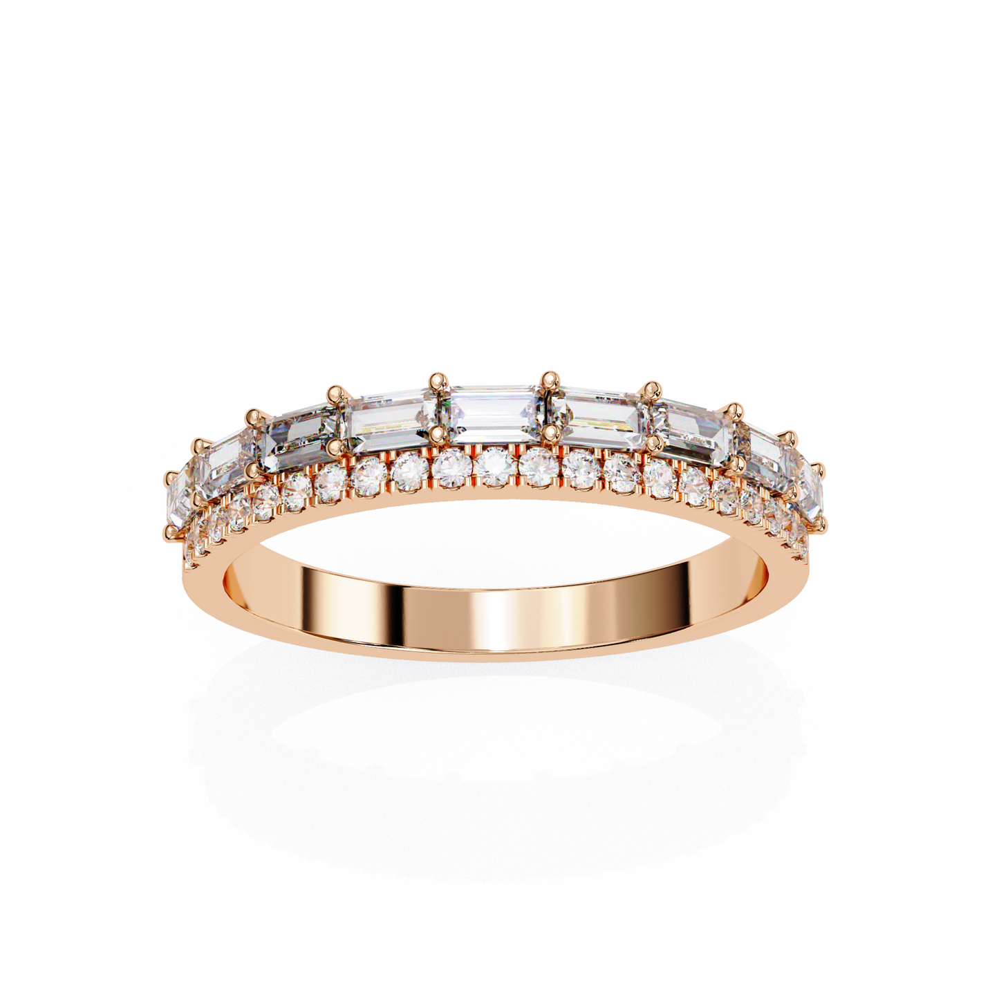 duo brilliance lab grown diamond ring