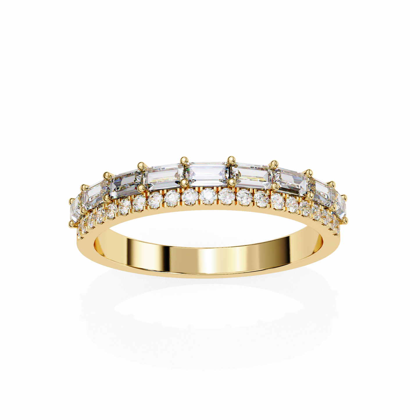duo brilliance lab grown diamond ring