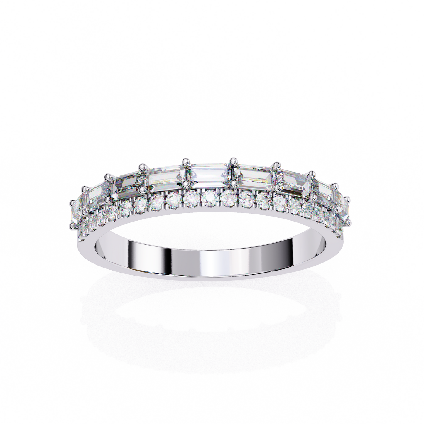 duo brilliance lab grown diamond ring