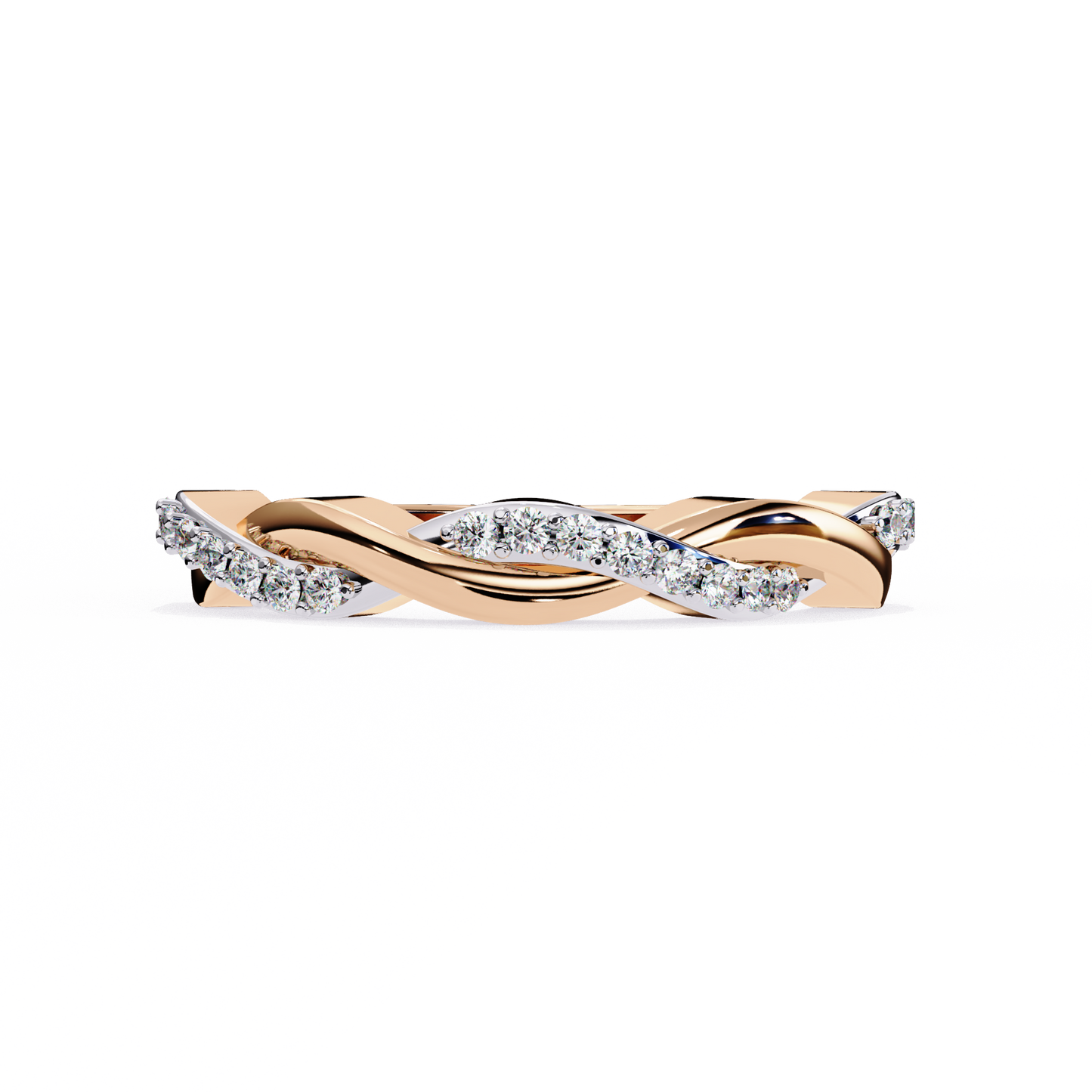 eternal weave lab grown diamond ring