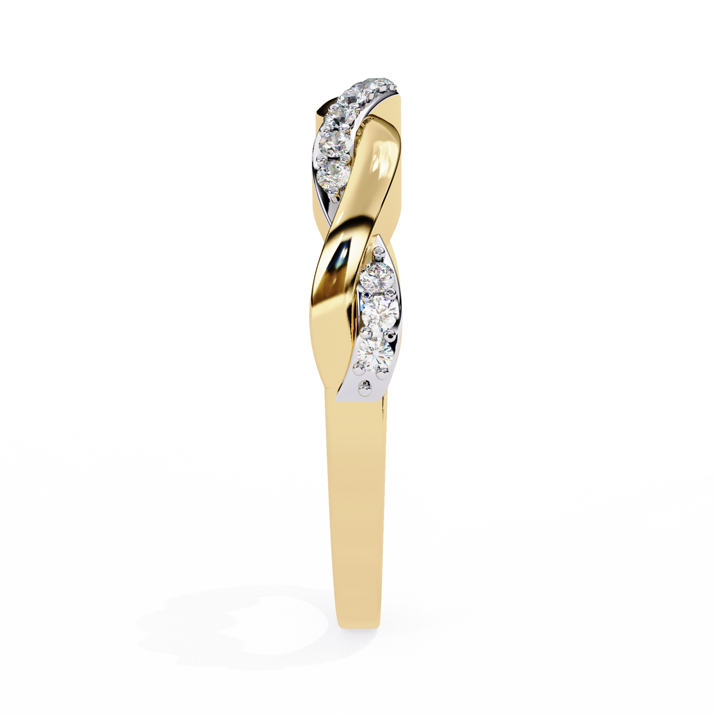 eternal weave lab grown diamond ring