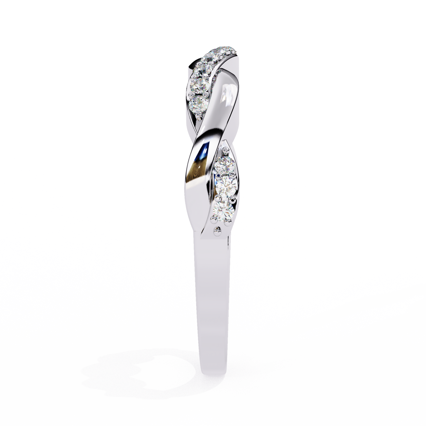 eternal weave lab grown diamond ring