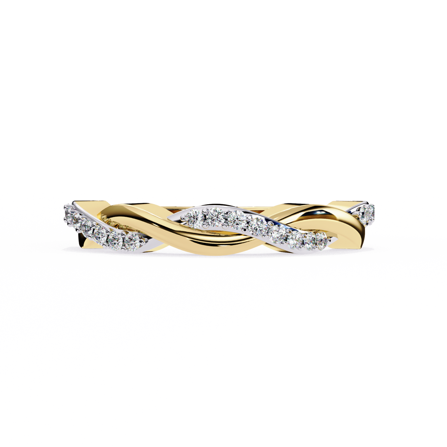 eternal weave lab grown diamond ring