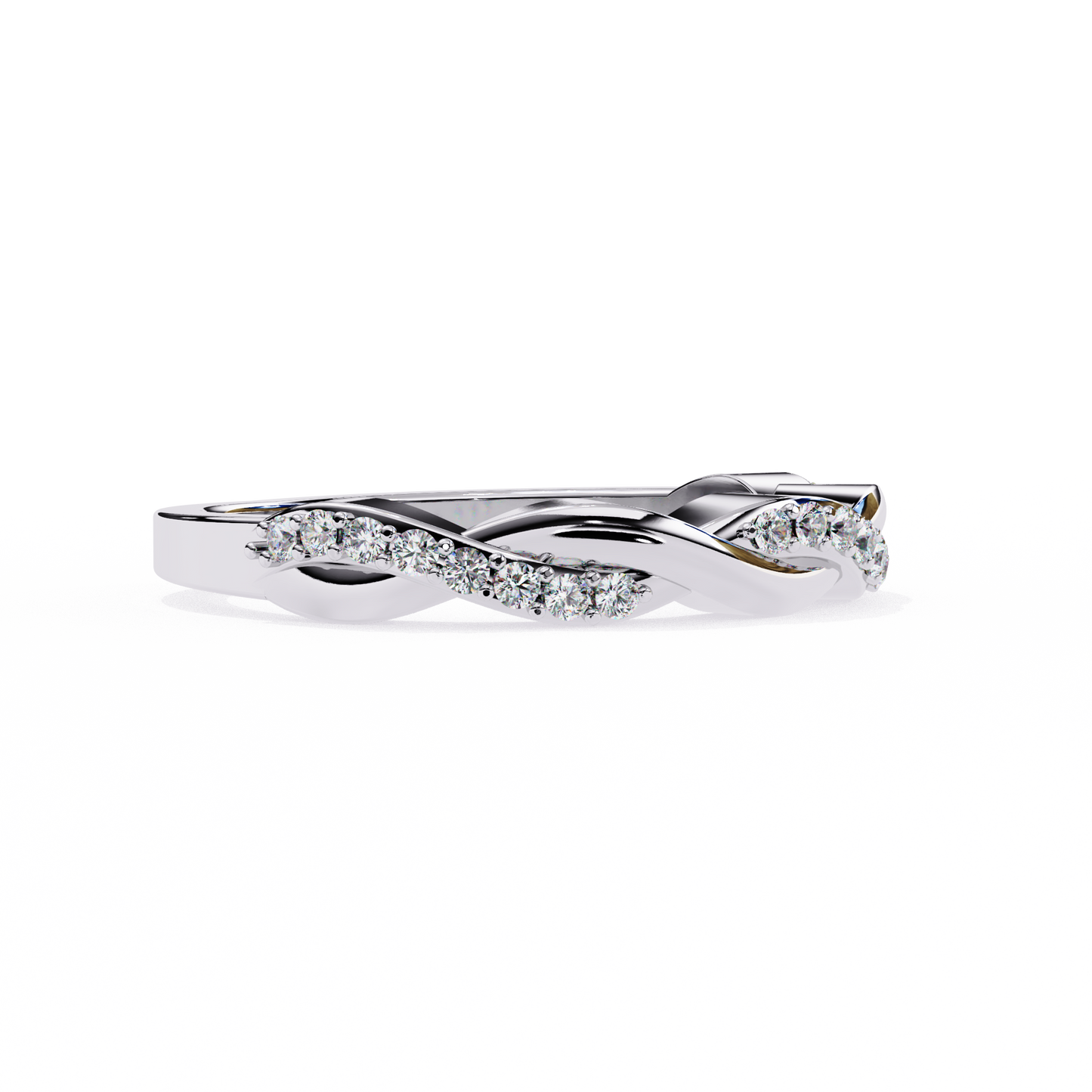 eternal weave lab grown diamond ring