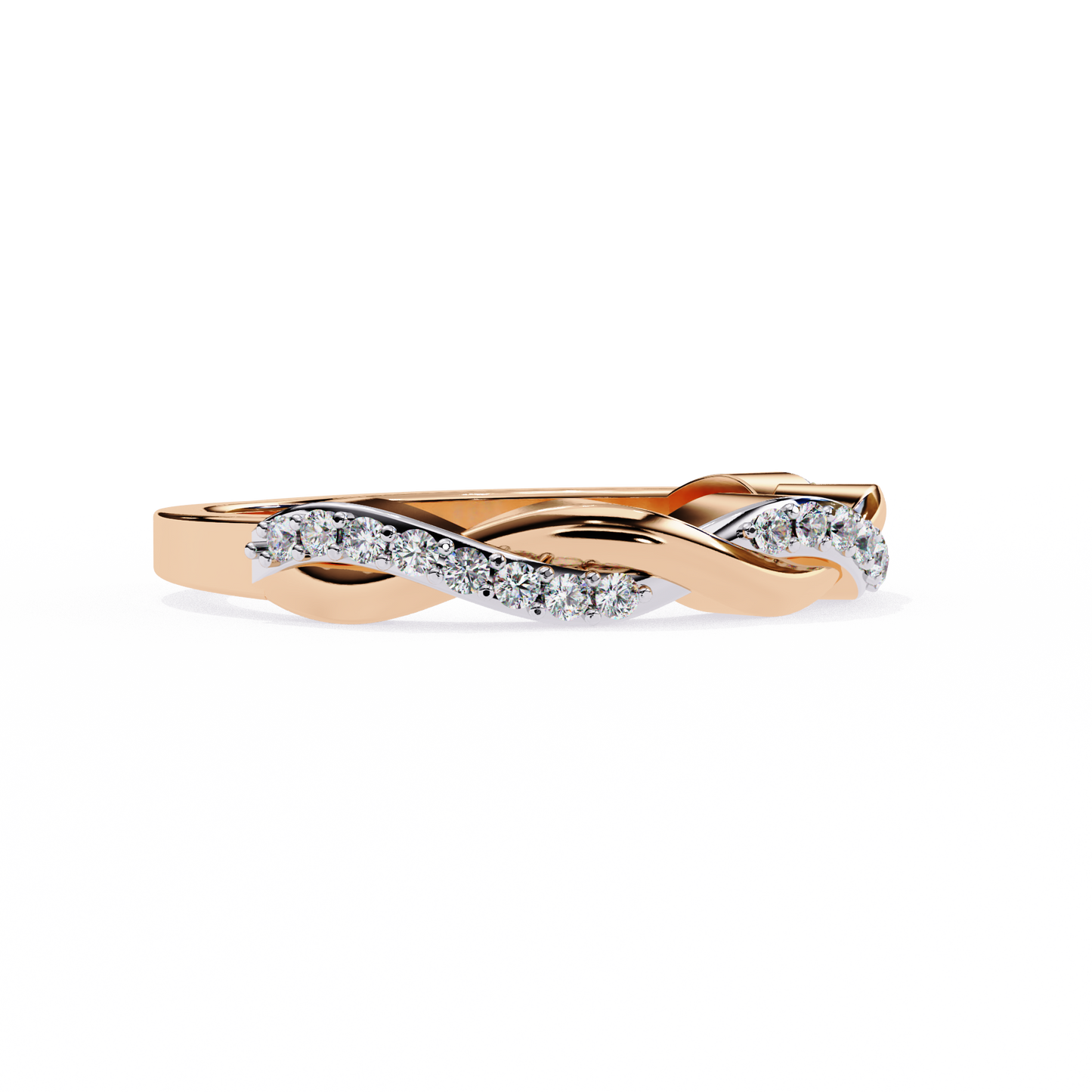 eternal weave lab grown diamond ring