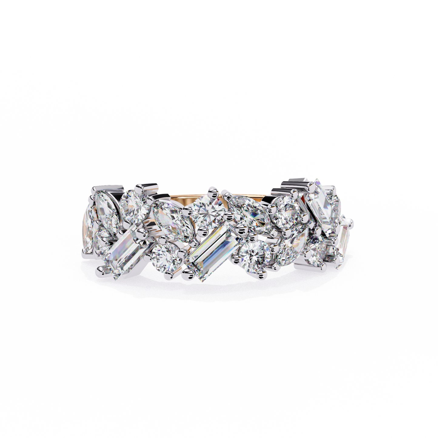 avant cluster lab grown diamond ring