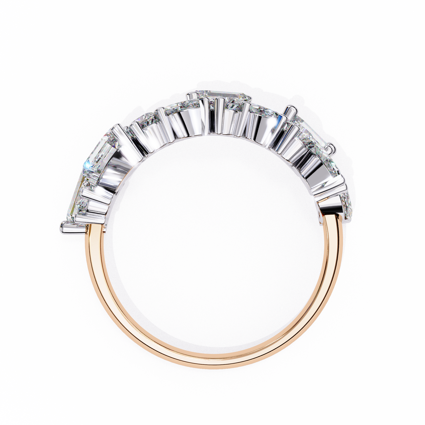 avant cluster lab grown diamond ring