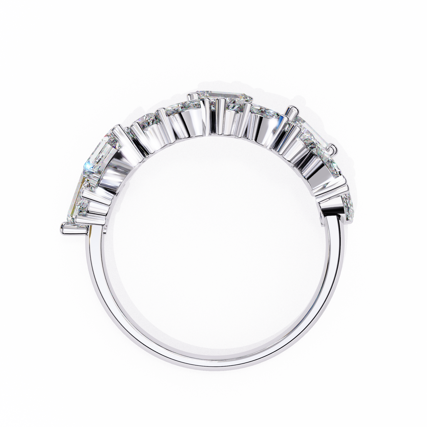 avant cluster lab grown diamond ring