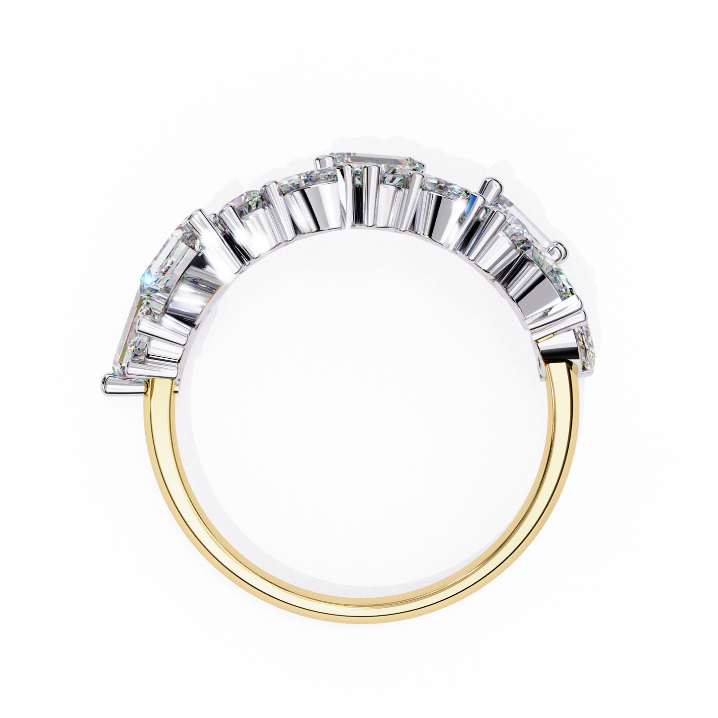 avant cluster lab grown diamond ring