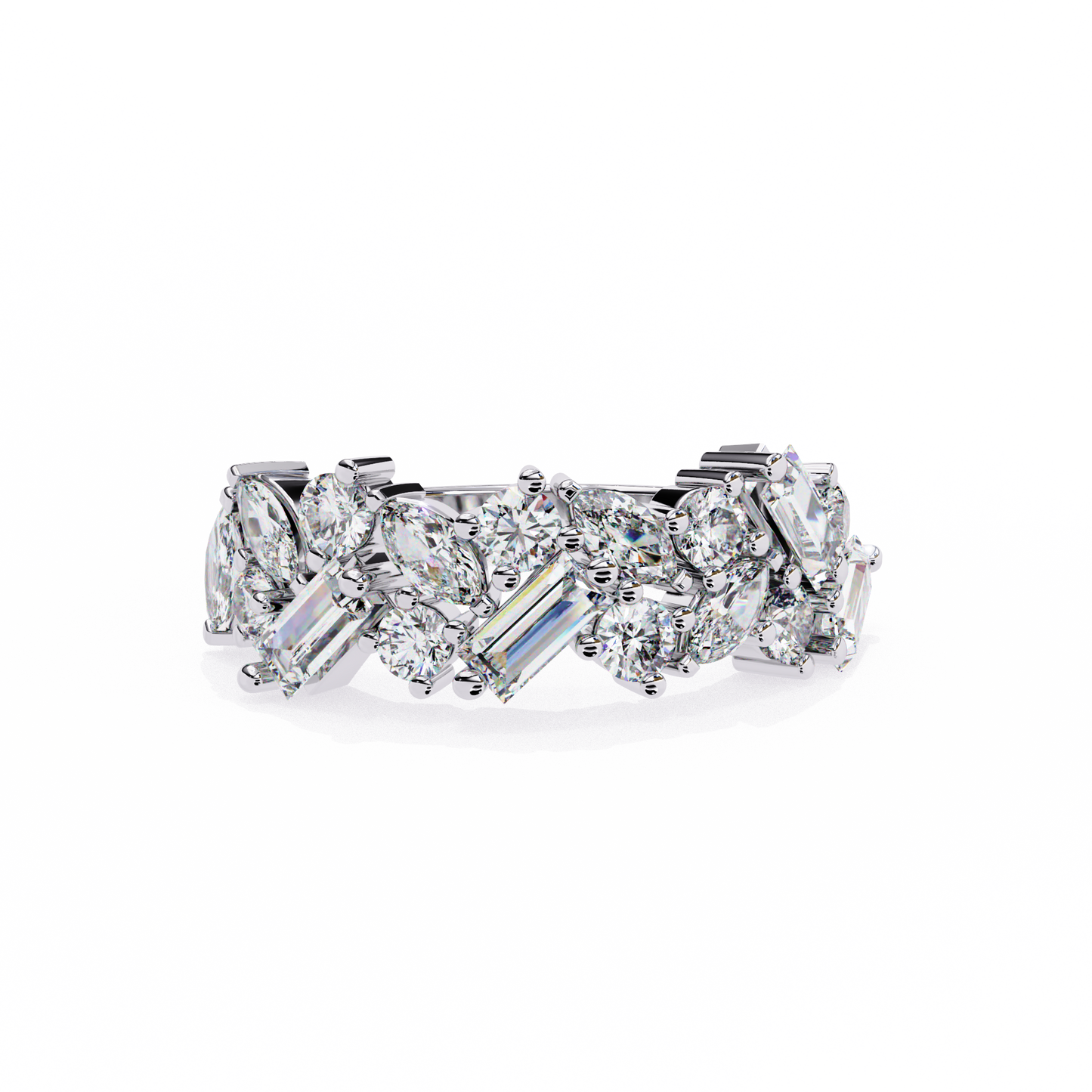 avant cluster lab grown diamond ring