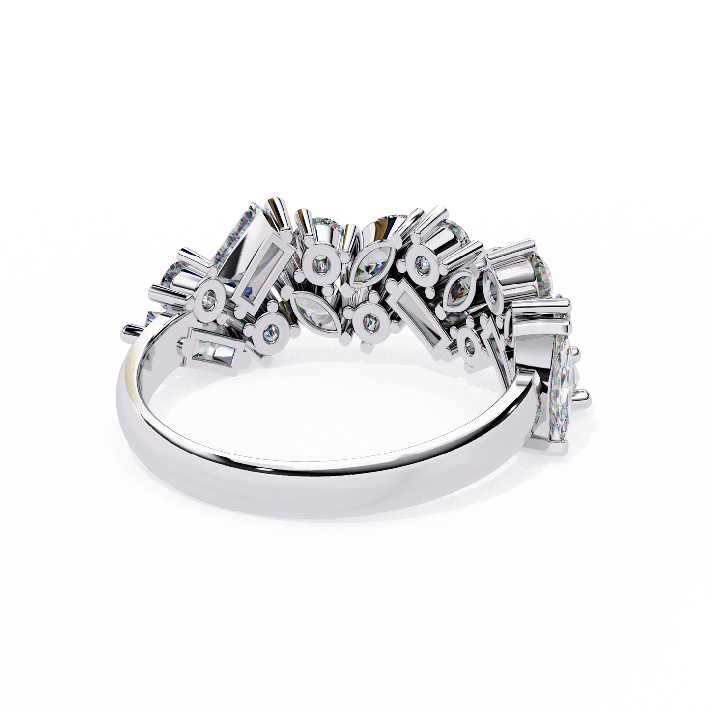 avant cluster lab grown diamond ring