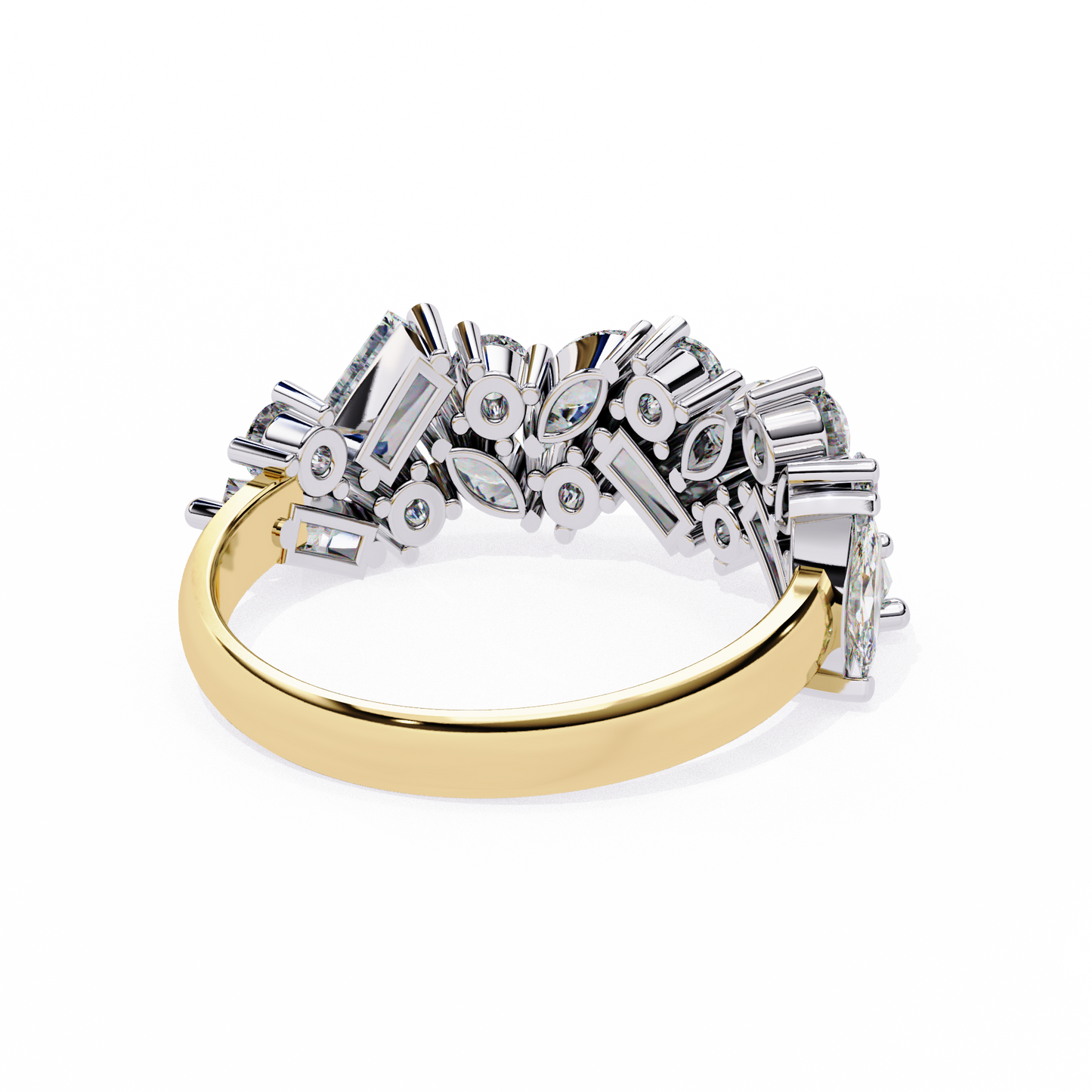 avant cluster lab grown diamond ring