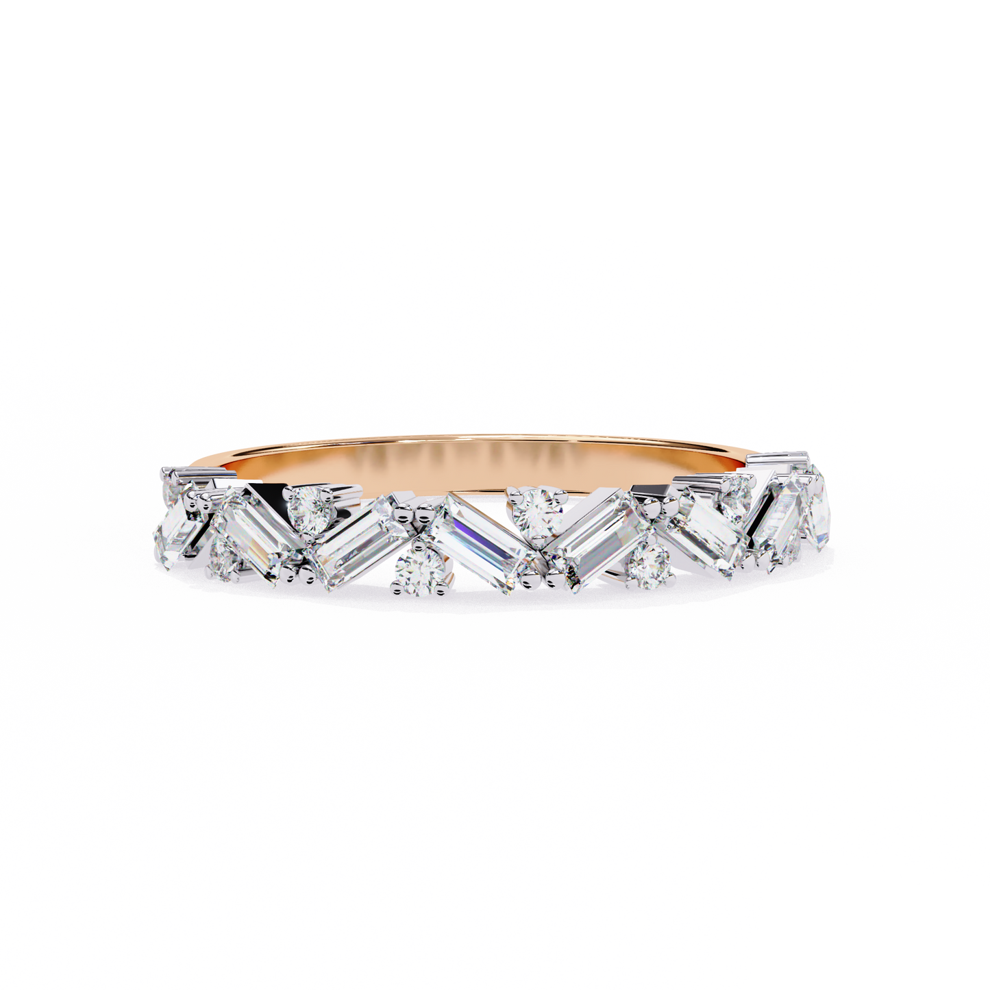 cascade cluster lab grown diamond ring