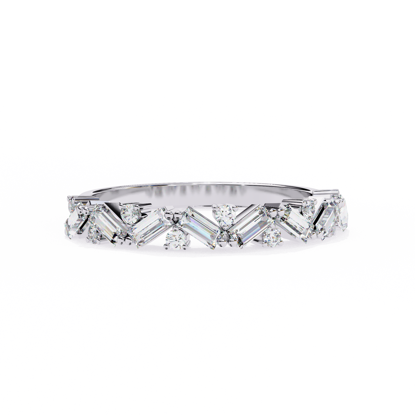 cascade cluster lab grown diamond ring