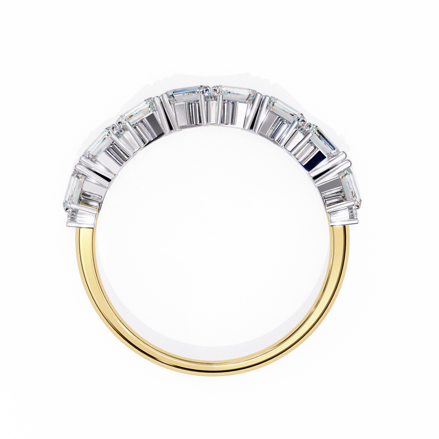 cascade cluster lab grown diamond ring