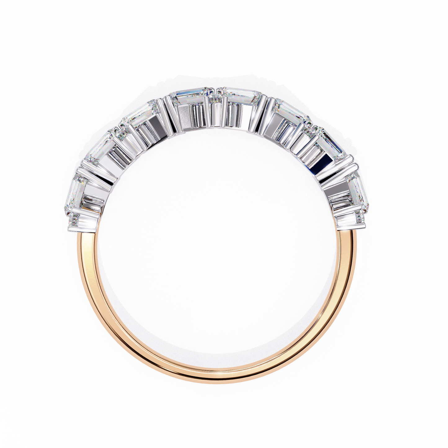 cascade cluster lab grown diamond ring