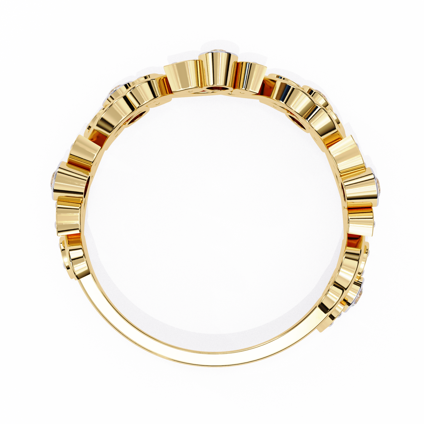 rosy vine lab grown diamond ring