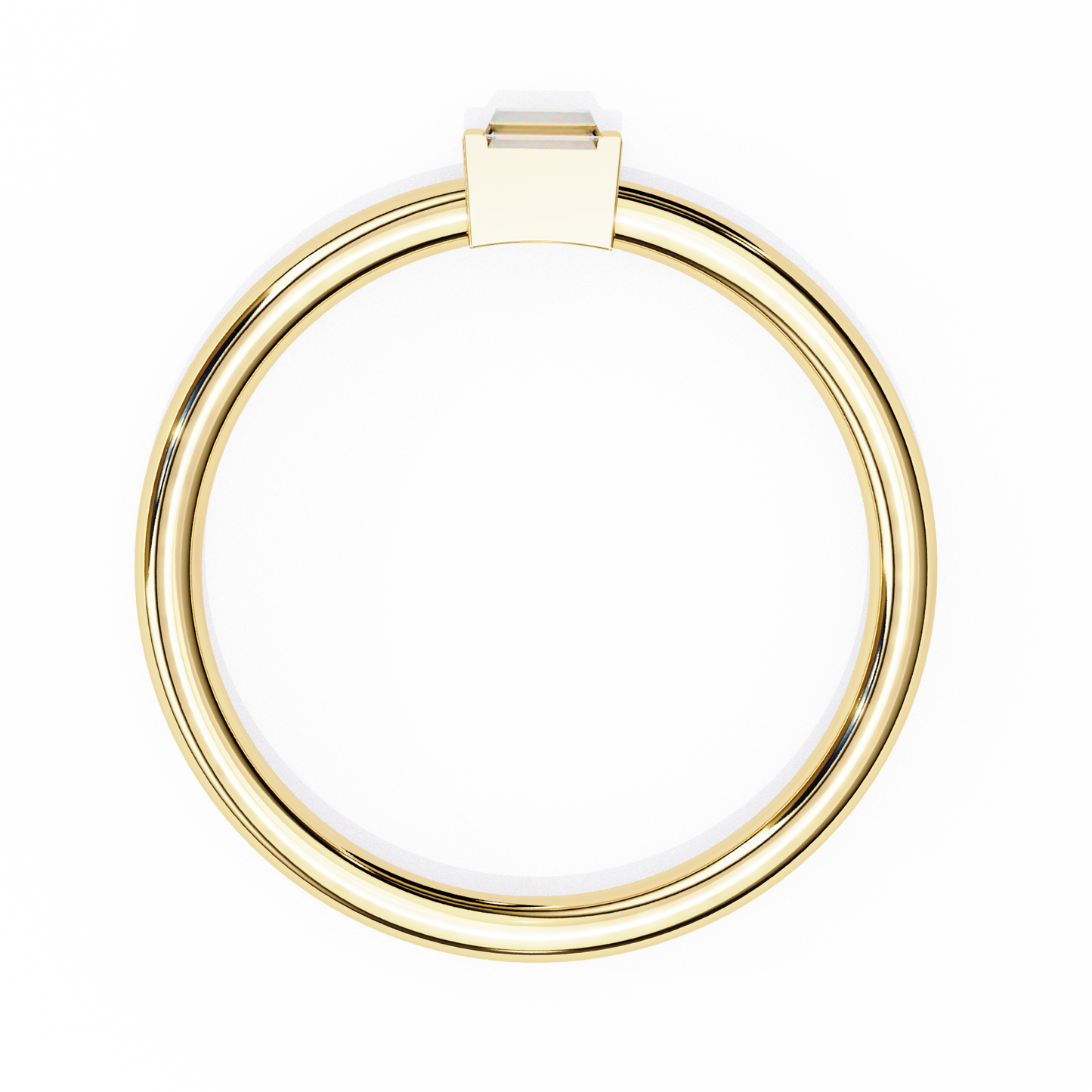 sleek baguette lab grown diamond ring