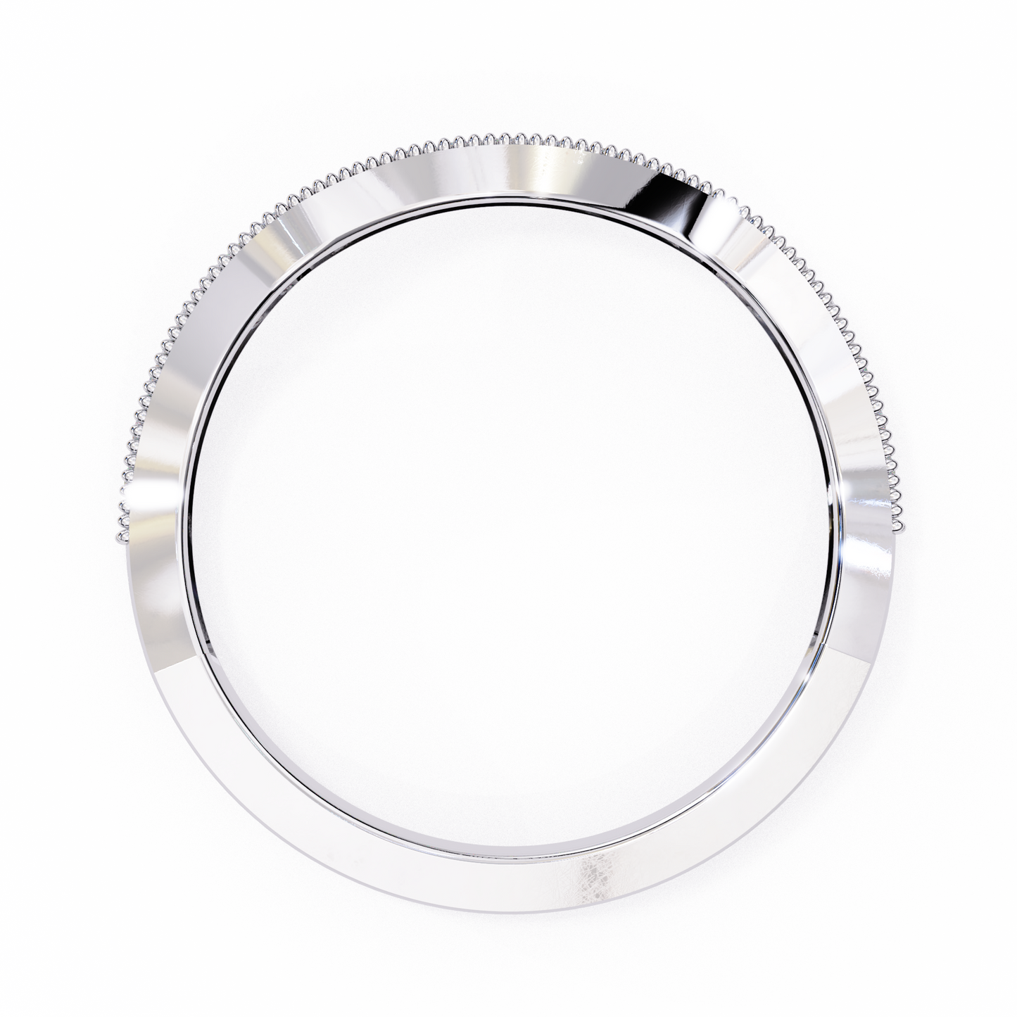 contour milgrain lab grown diamond ring
