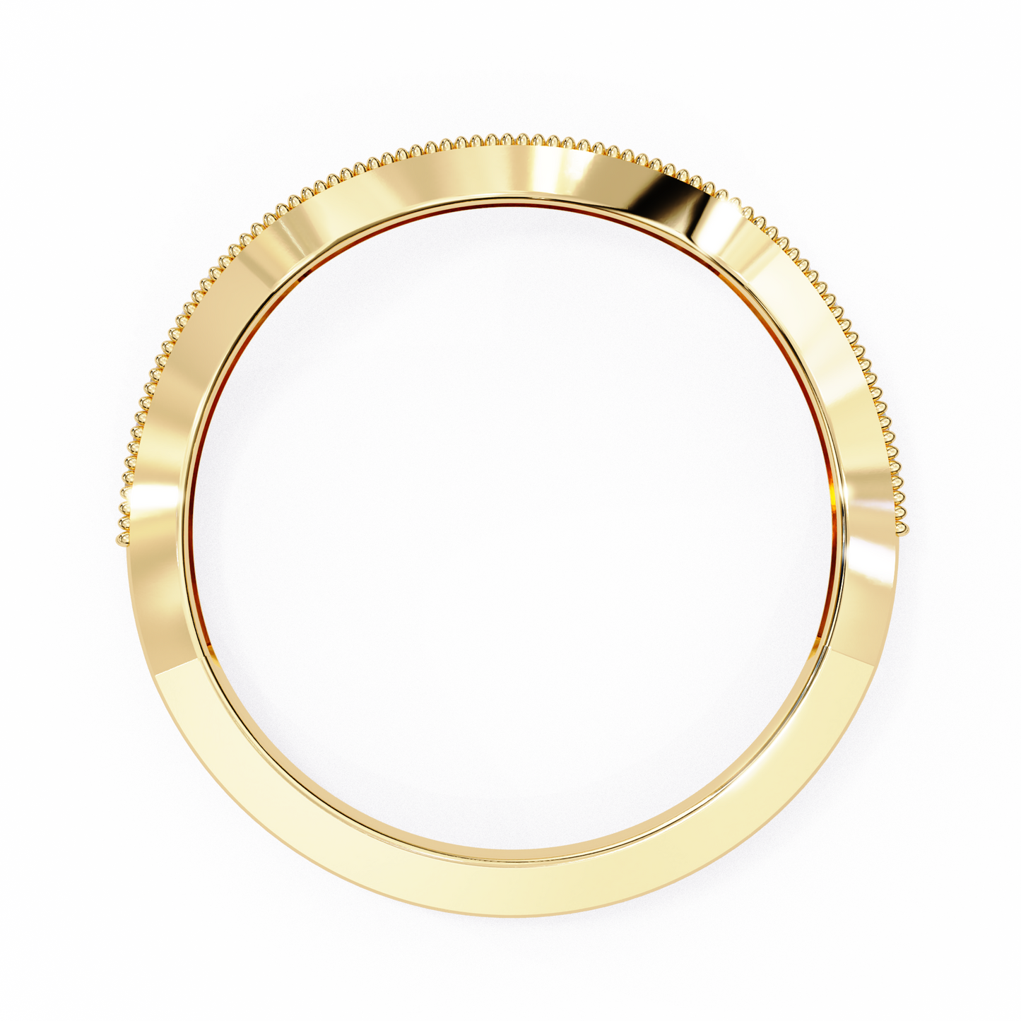 contour milgrain lab grown diamond ring