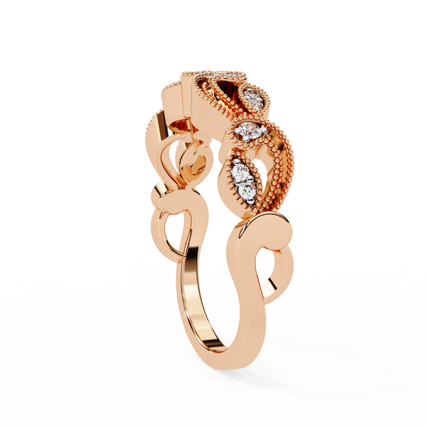 infinite charm lab grown diamond ring
