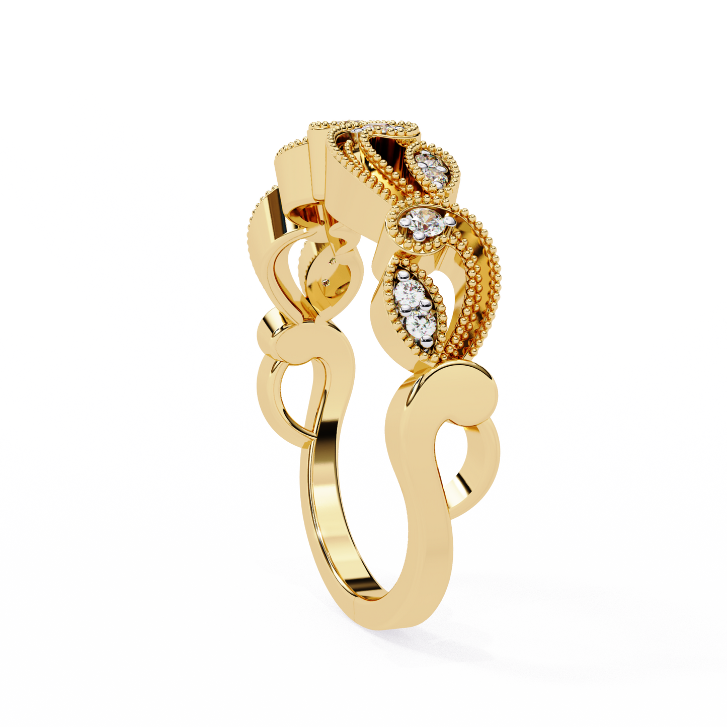 infinite charm lab grown diamond ring