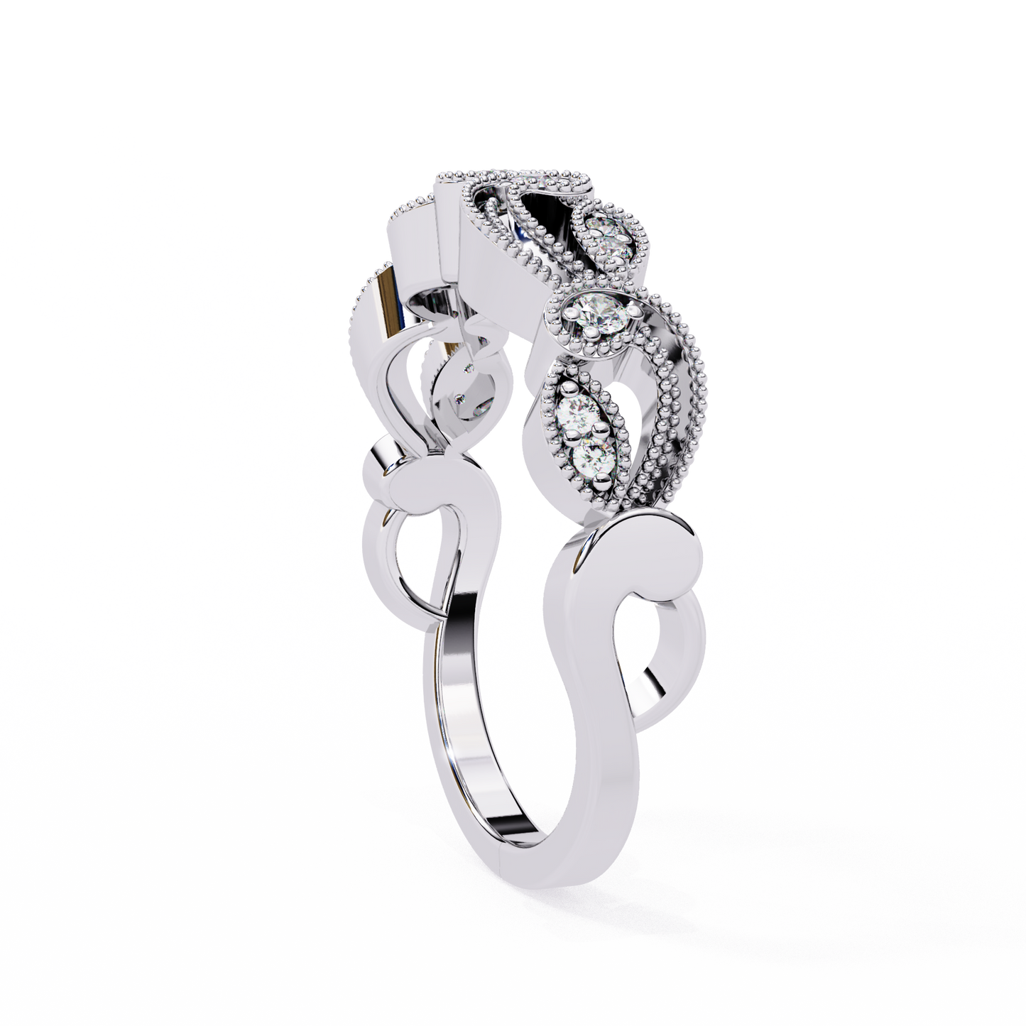 infinite charm lab grown diamond ring