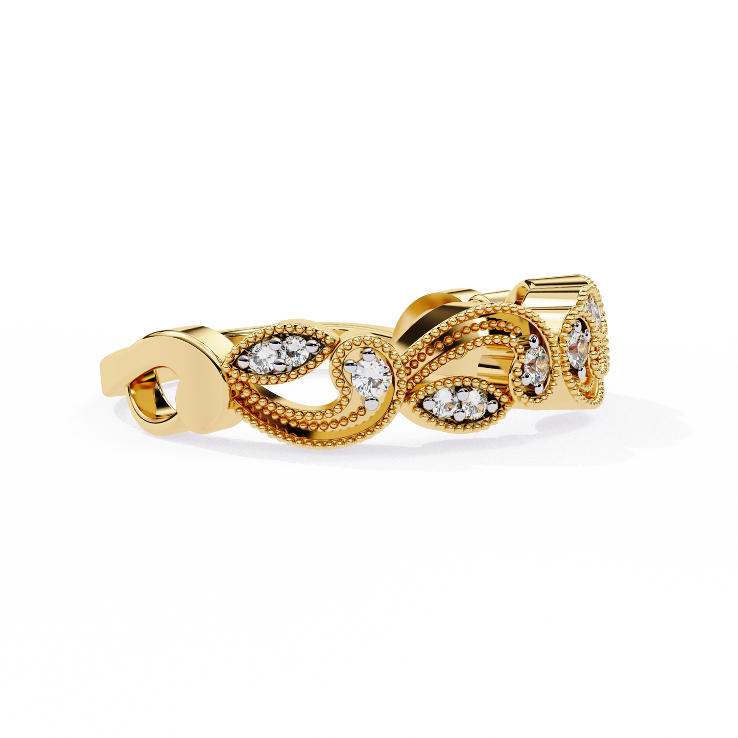 infinite charm lab grown diamond ring
