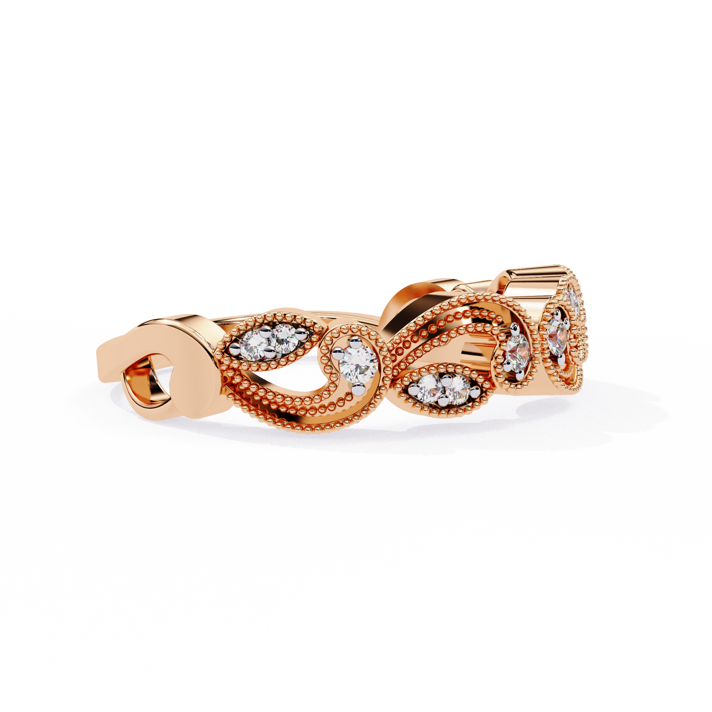 infinite charm lab grown diamond ring