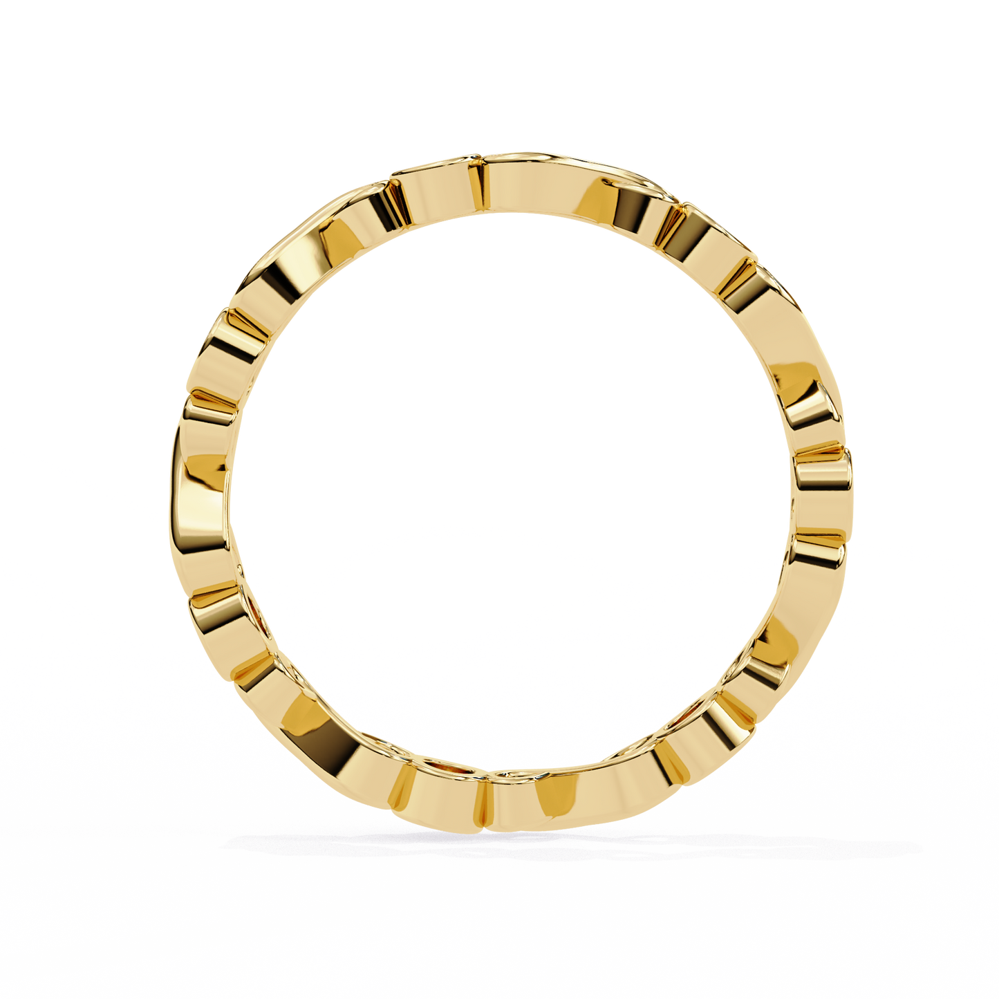 infinity loop lab grown diamond ring