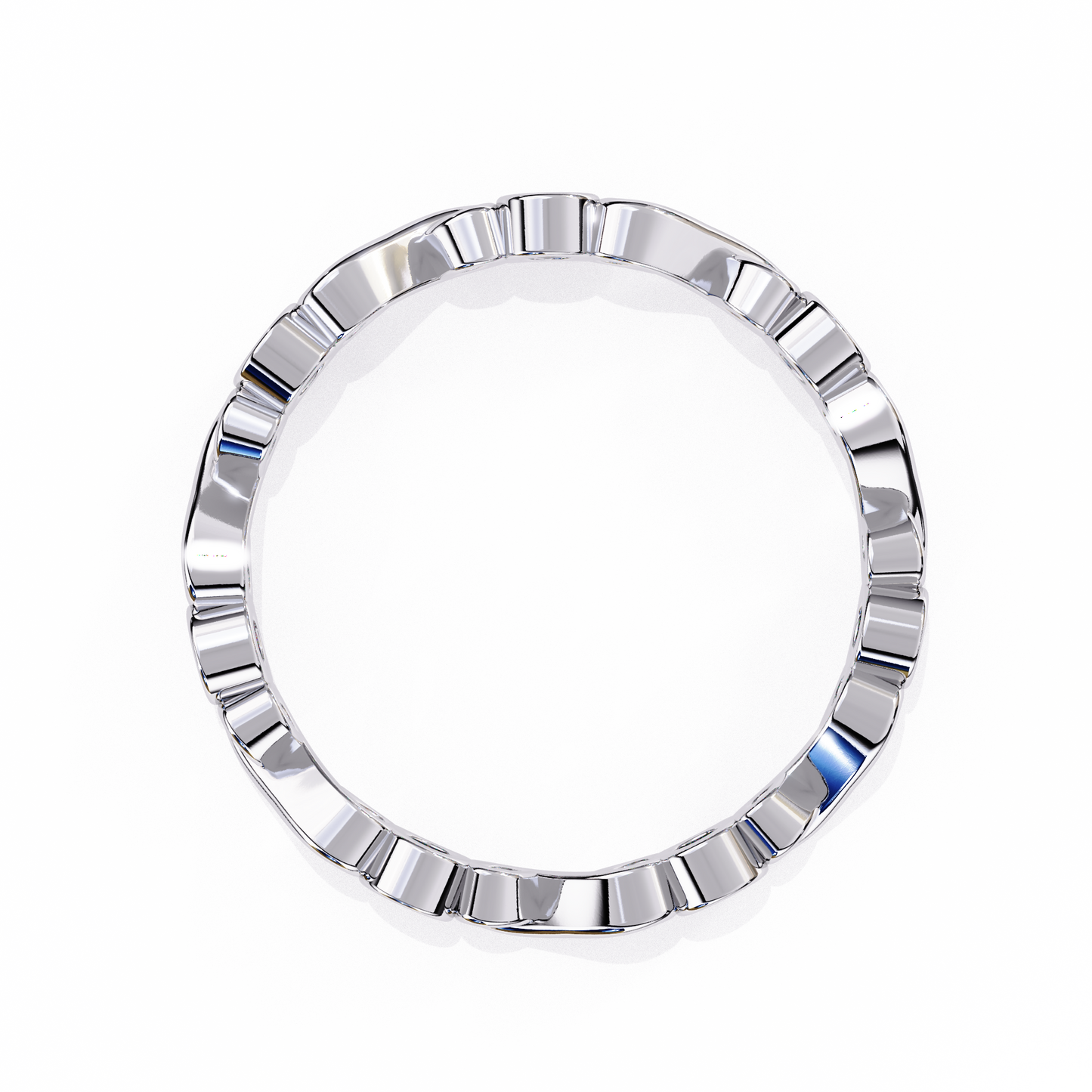 infinity loop lab grown diamond ring