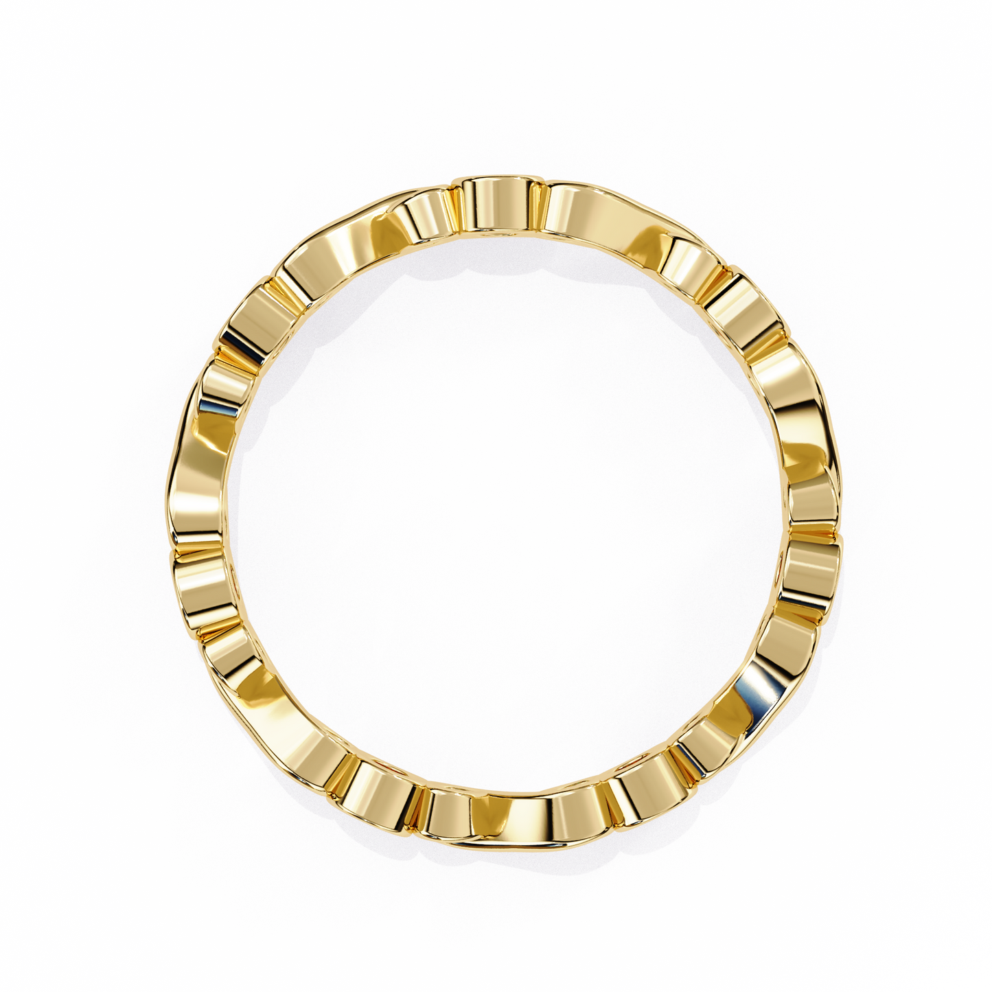 infinity loop lab grown diamond ring