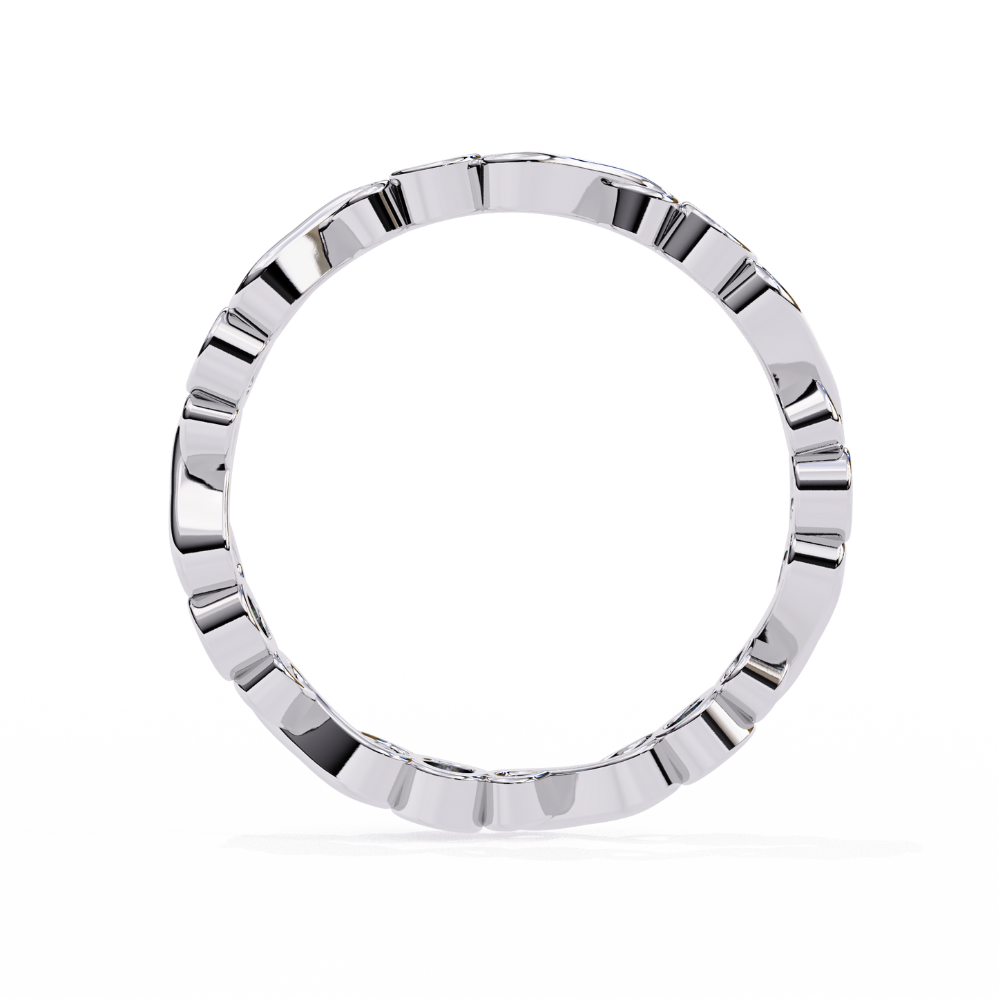 infinity loop lab grown diamond ring