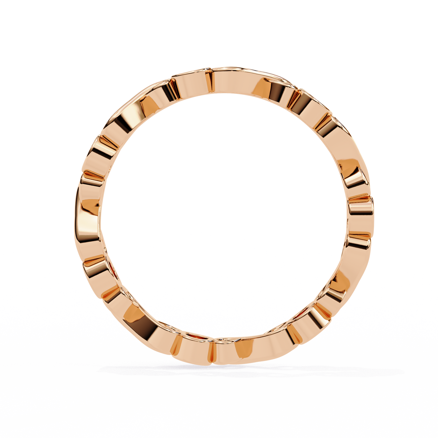 infinity loop lab grown diamond ring