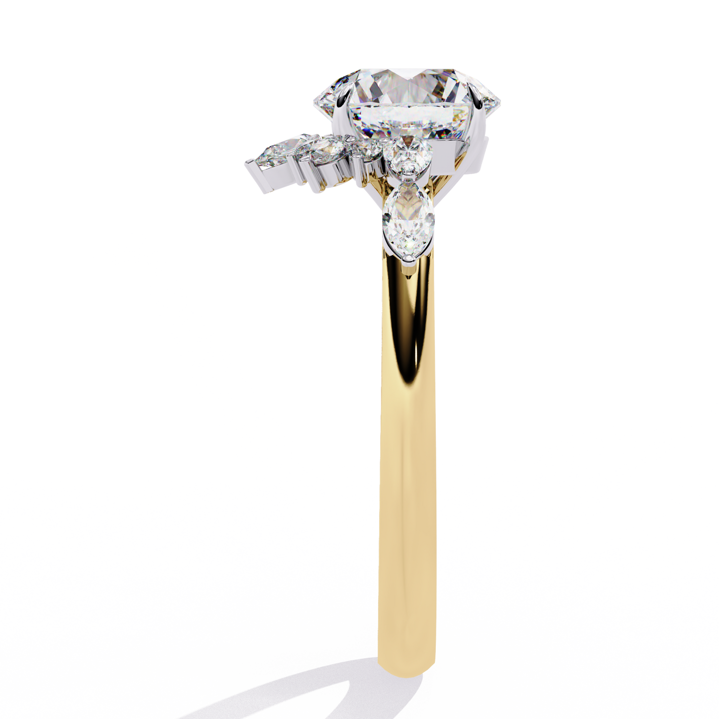 regal halo lab grown diamond ring