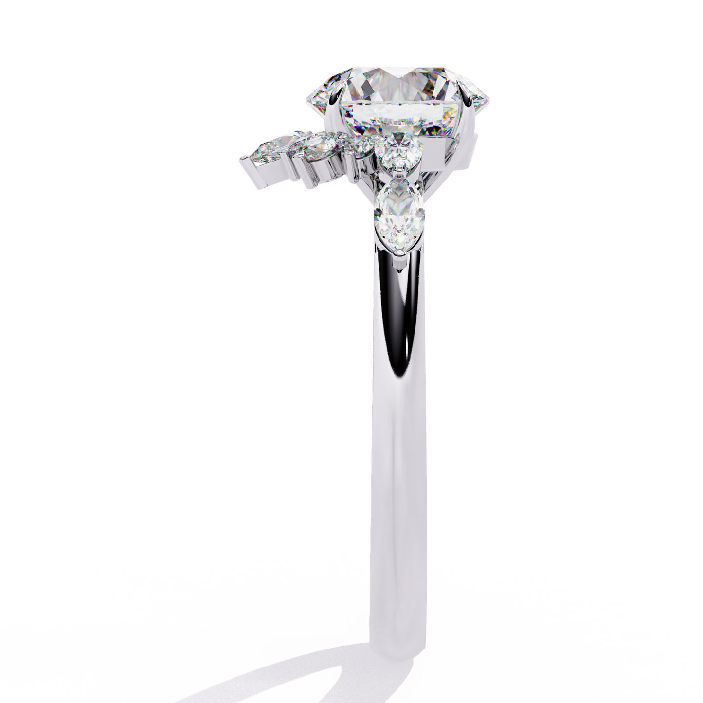 regal halo lab grown diamond ring