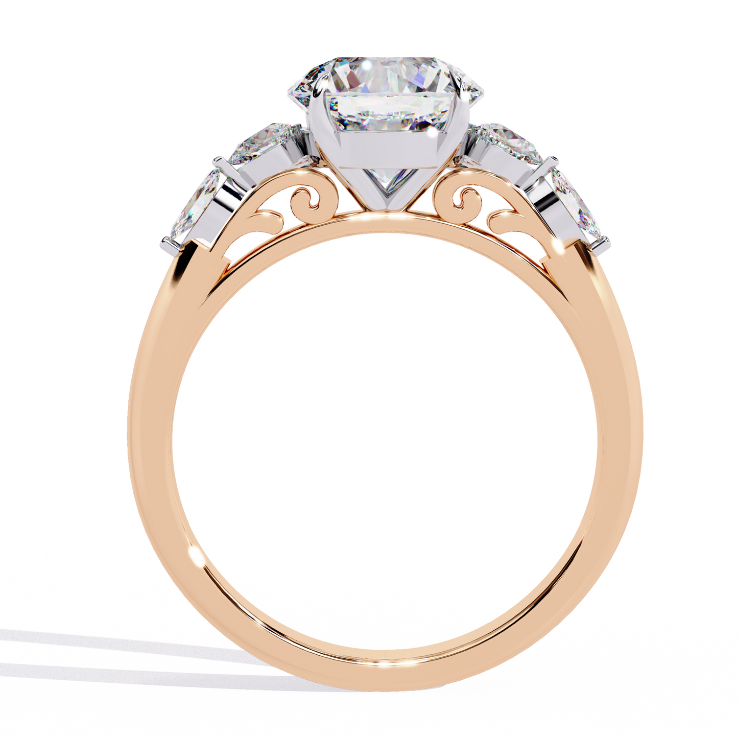 regal halo lab grown diamond ring