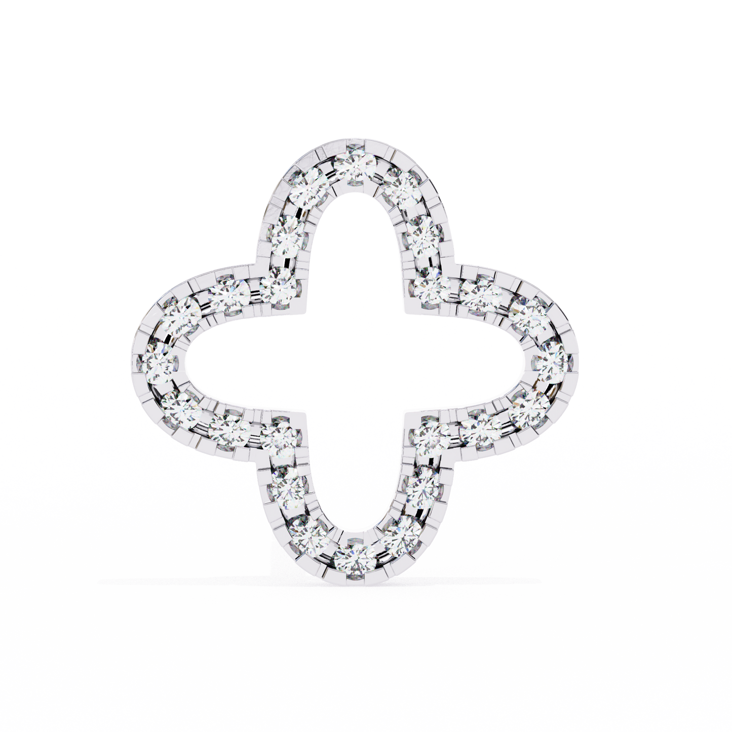 celeste quatrefoil lab grown diamond studs