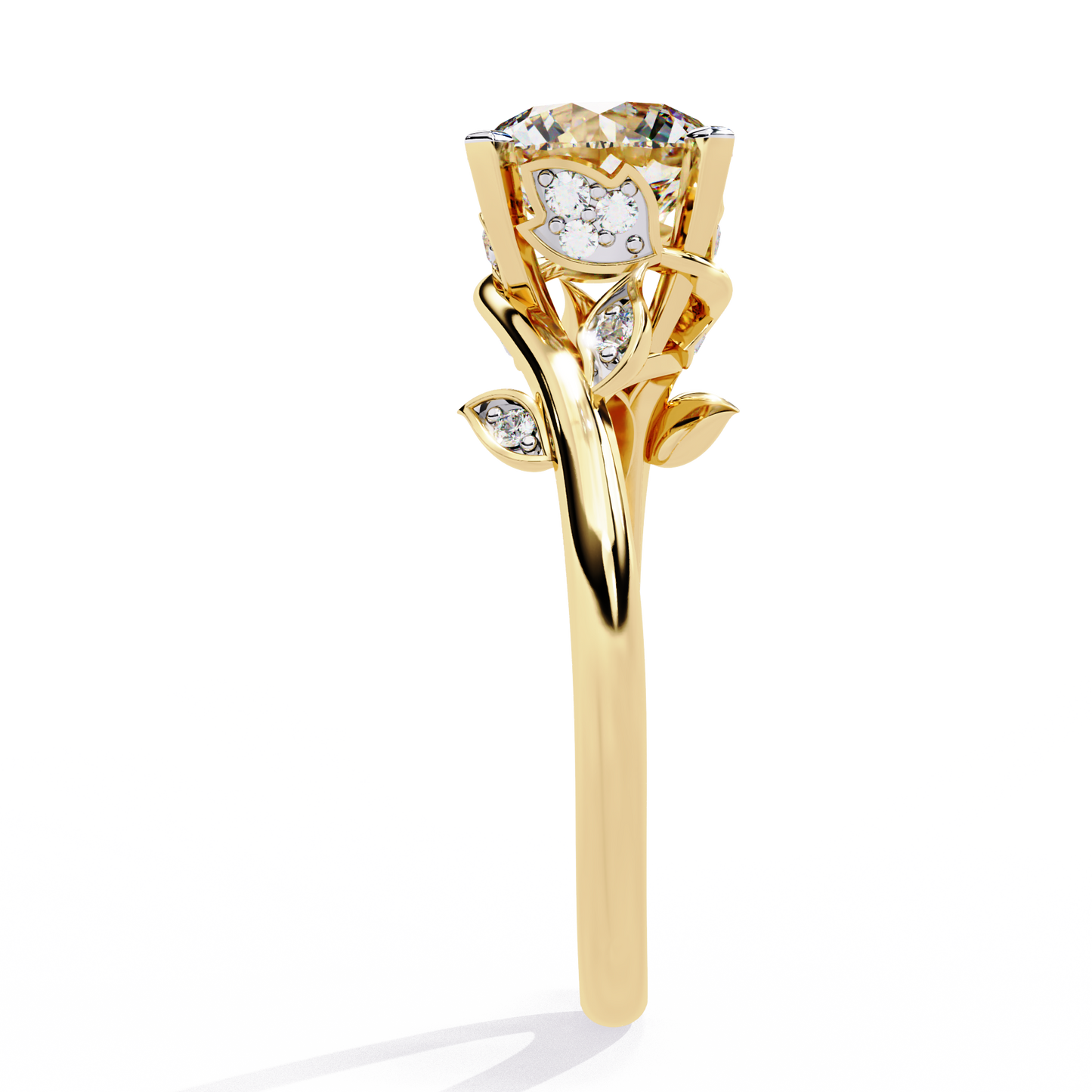 botanica solitaire lab grown diamond ring