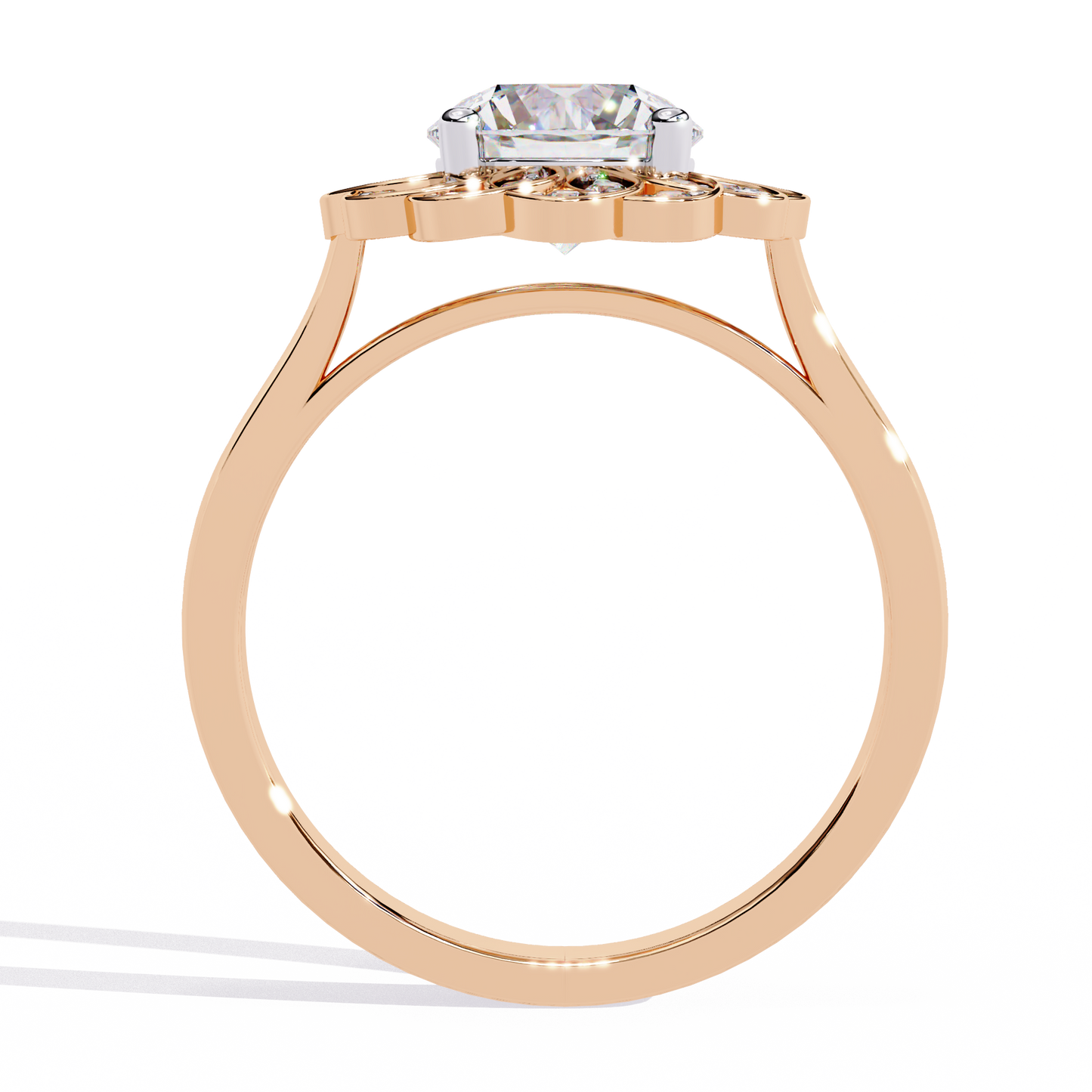 blossom radiance lab grown diamond ring