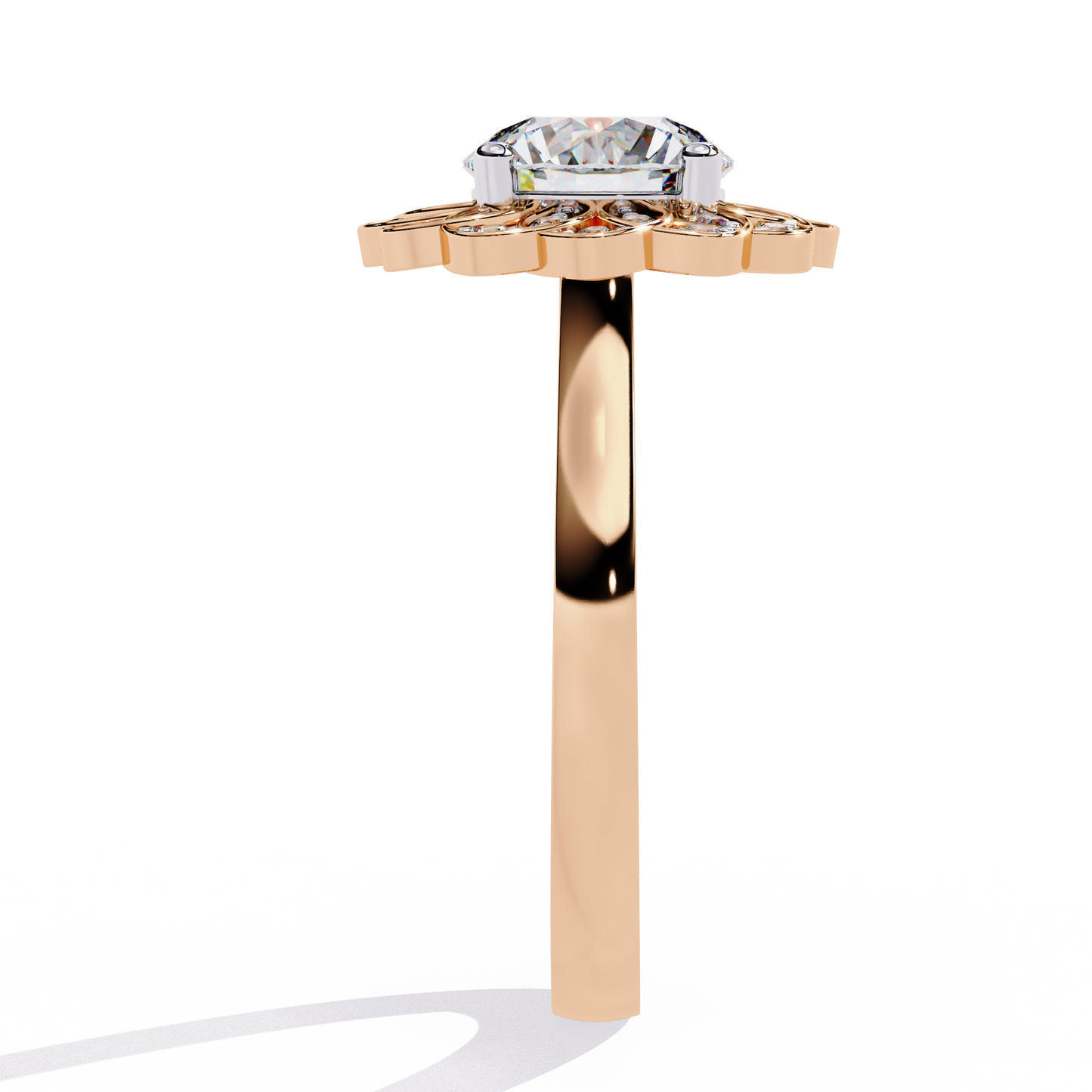 blossom radiance lab grown diamond ring