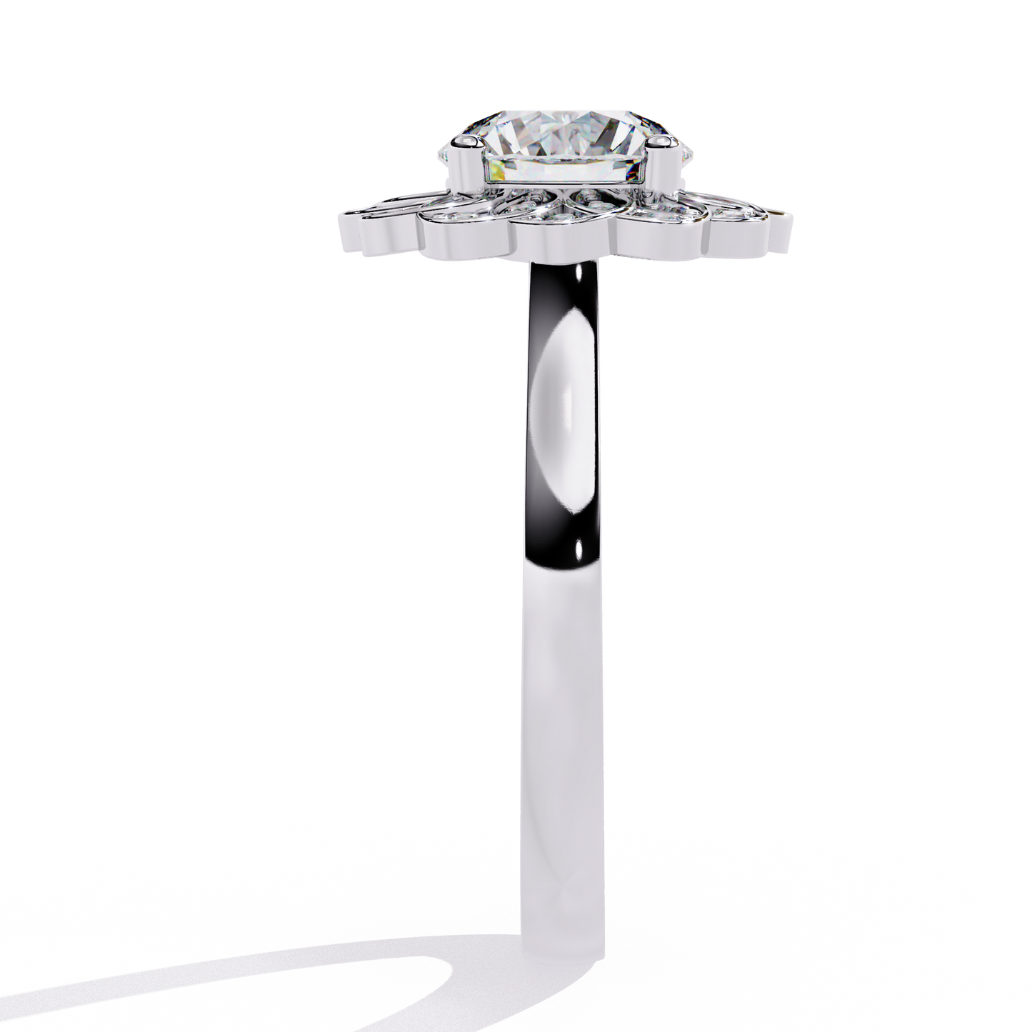 blossom radiance lab grown diamond ring