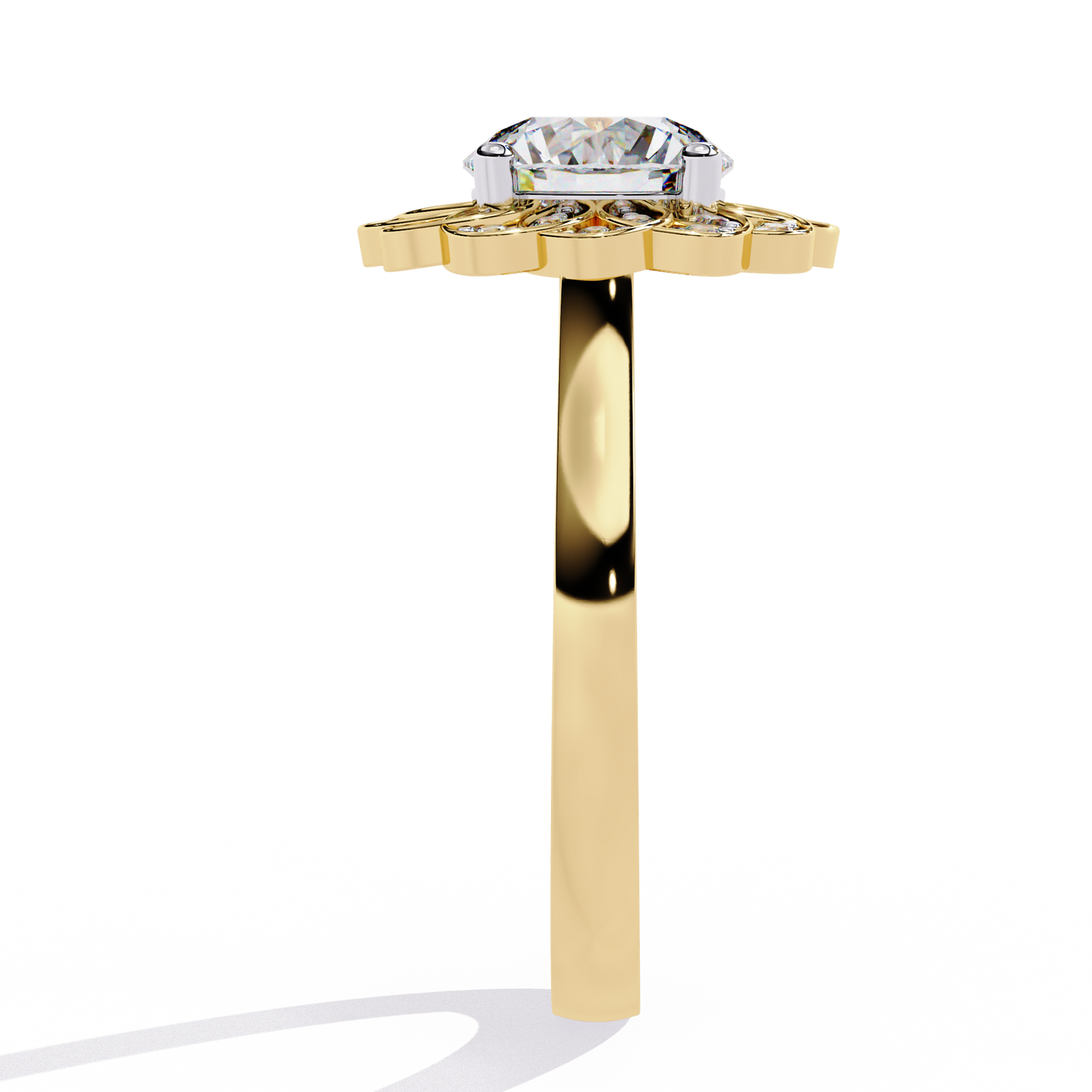 blossom radiance lab grown diamond ring