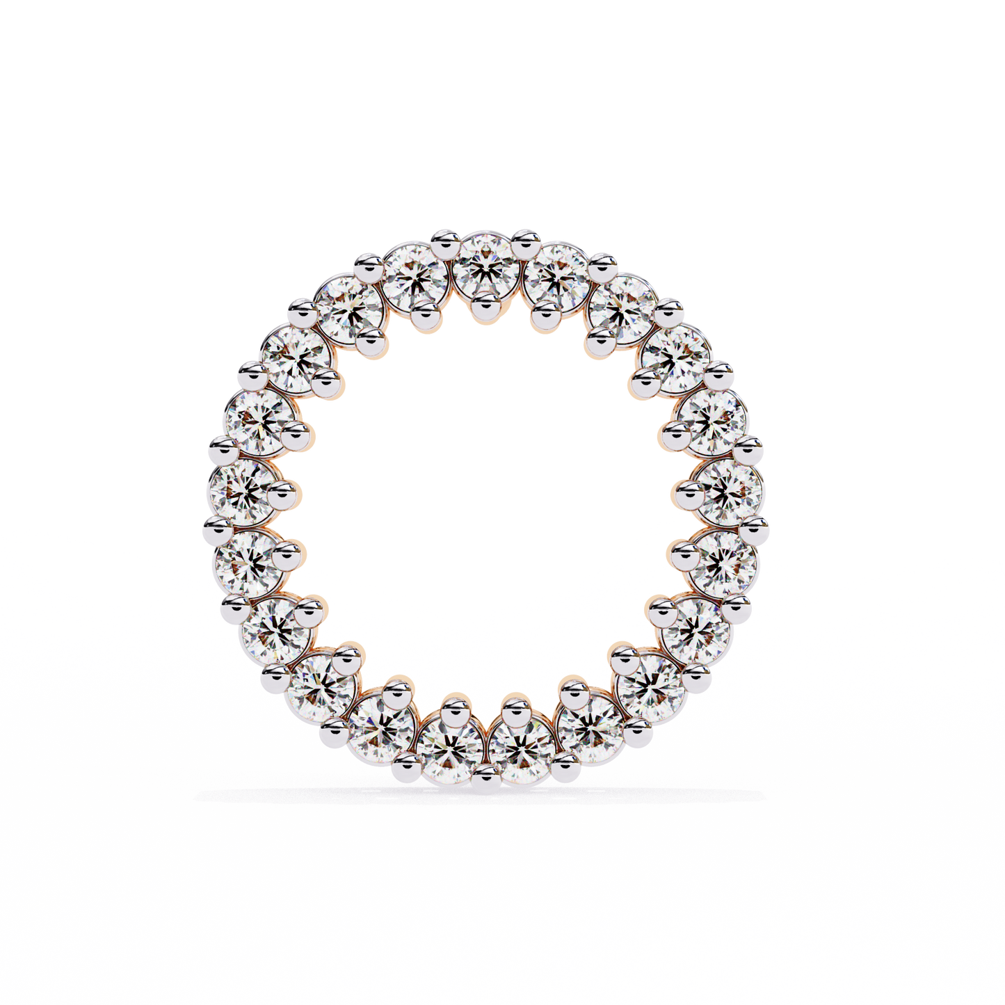 aurora circle lab grown diamond studs
