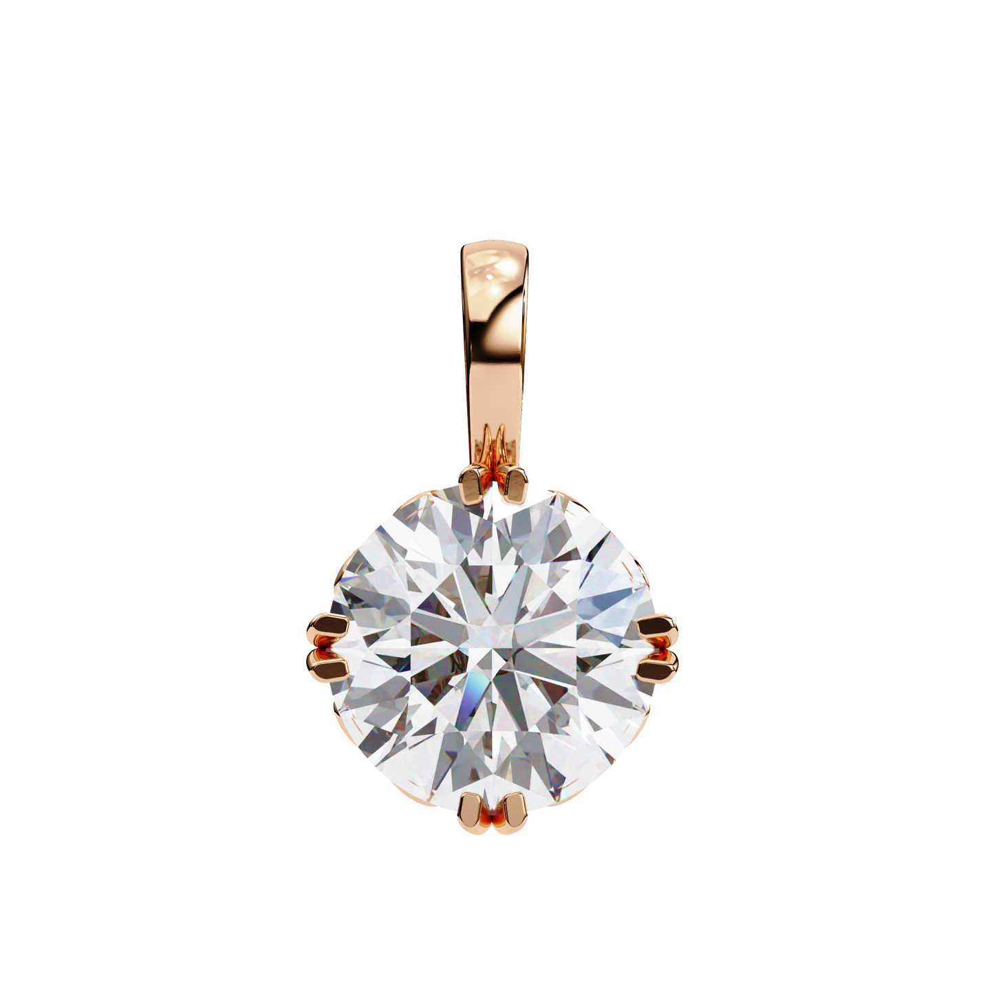 lyra solitaire lab-grown diamond pendant