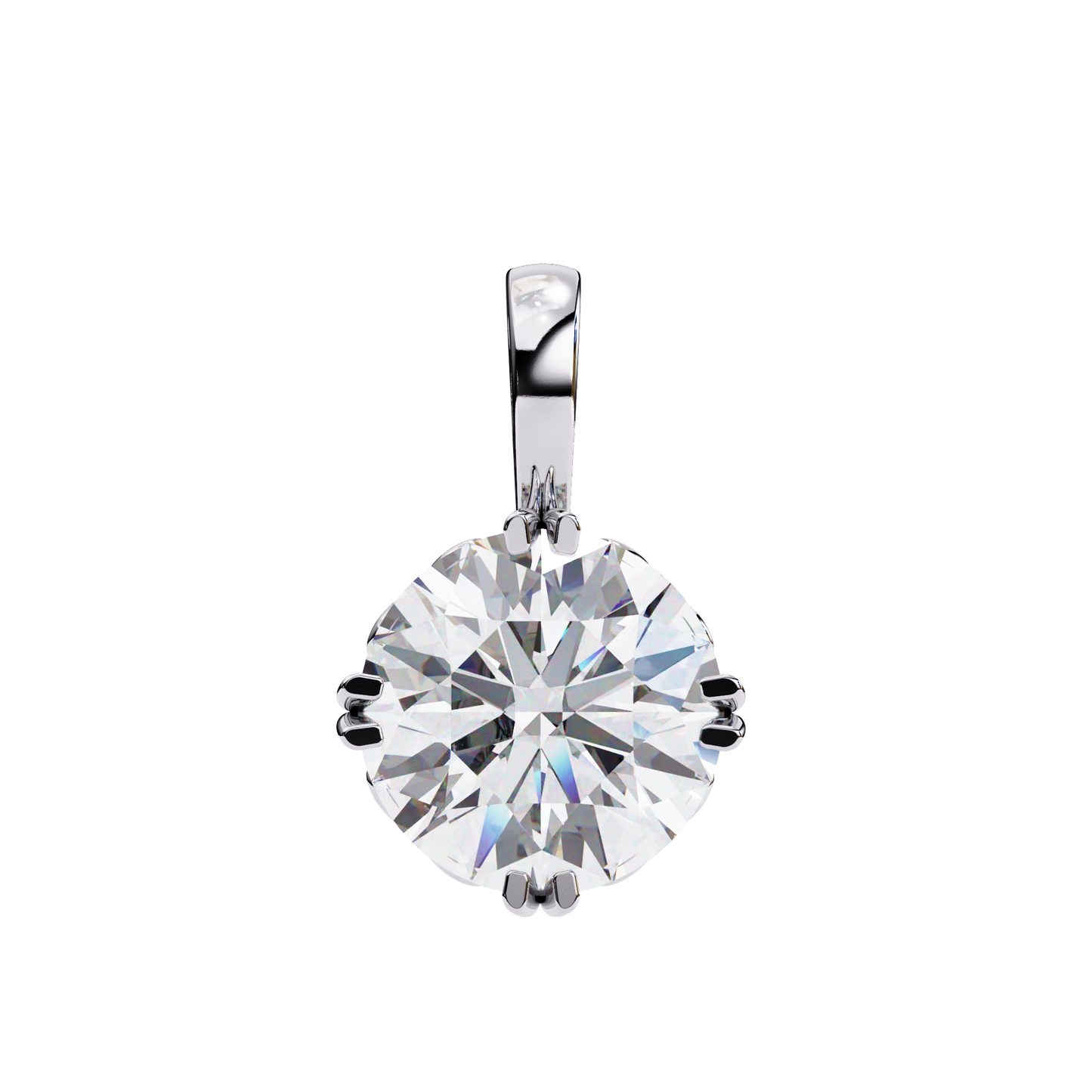 lyra solitaire lab-grown diamond pendant