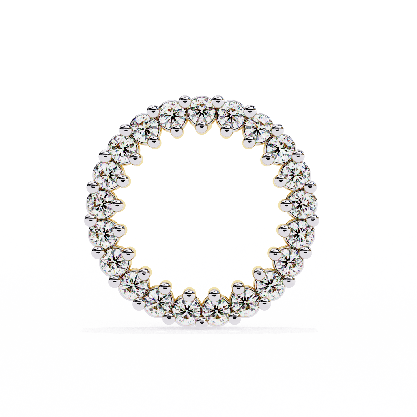 aurora circle lab grown diamond studs
