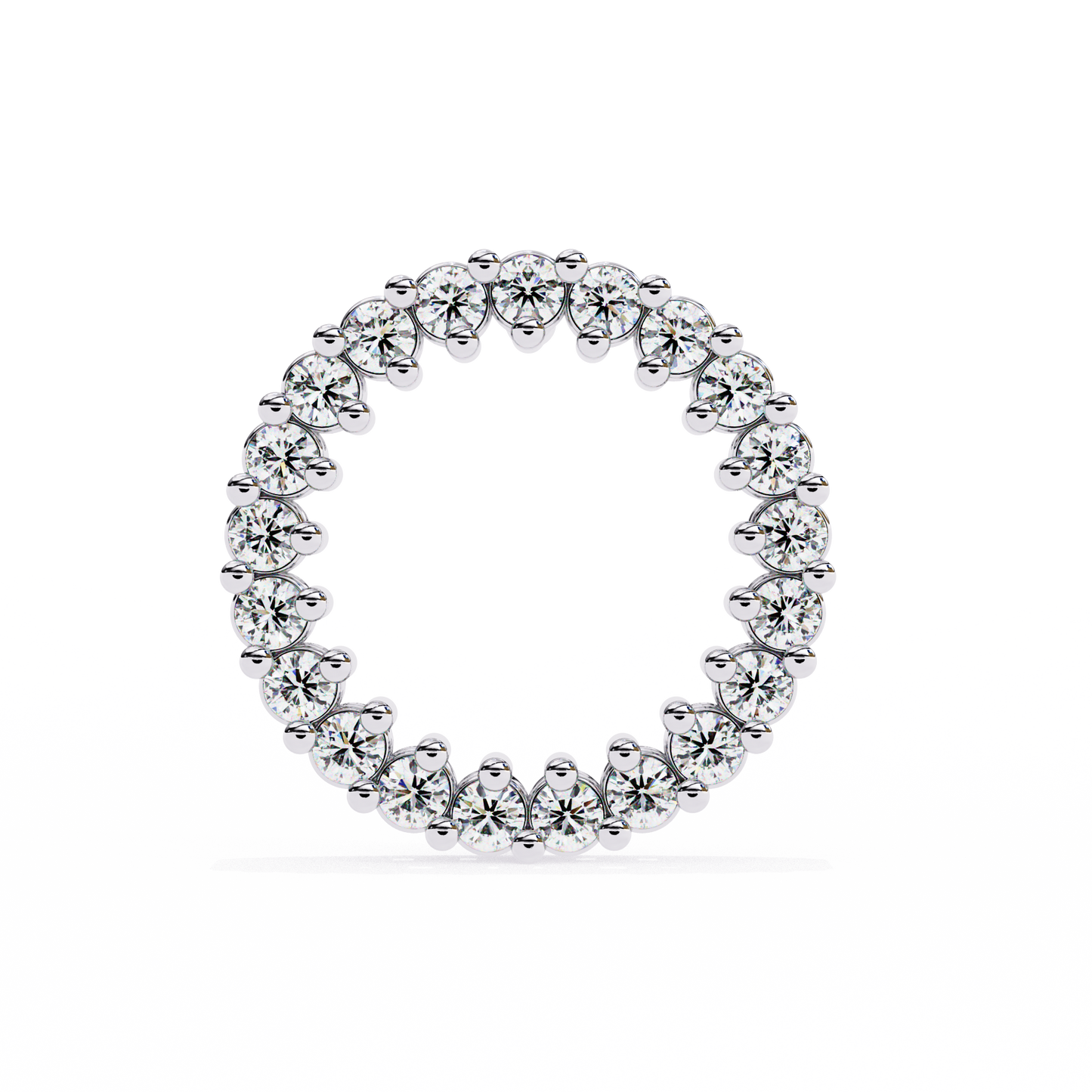 aurora circle lab grown diamond studs